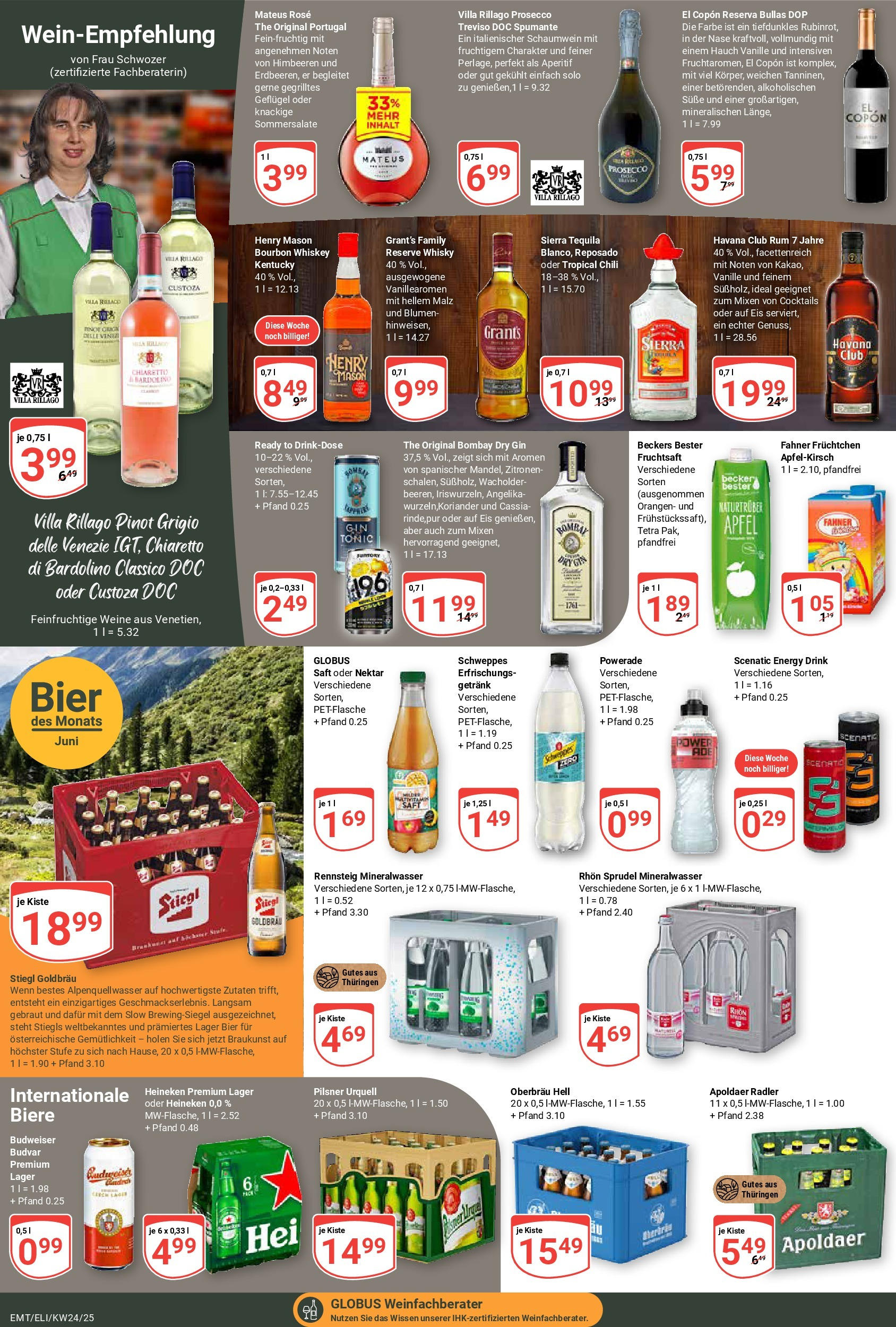 Globus prospekt Erfurt-Linderbach	 (ab 08.06.2025) » Angebote online | Seite: 17 | Produkte: Blumen, Äpfel, Tequila, Powerade