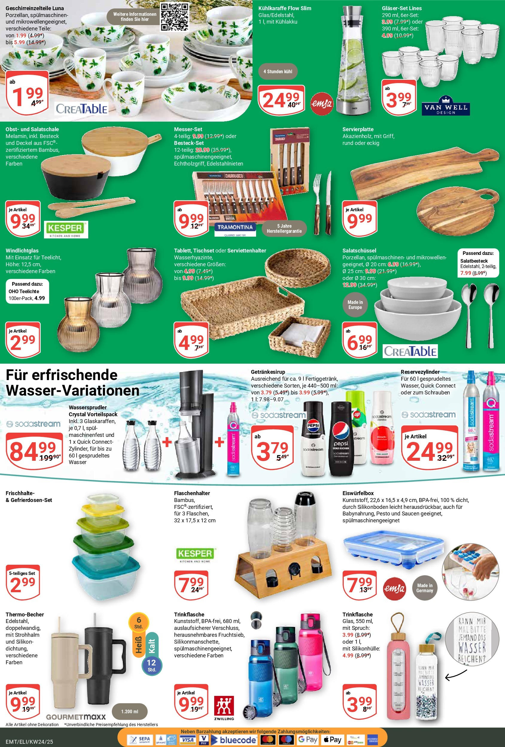 Globus prospekt Erfurt-Linderbach	 (ab 08.06.2025) » Angebote online | Seite: 22 | Produkte: Box, Wasser, Obst, Sodastream