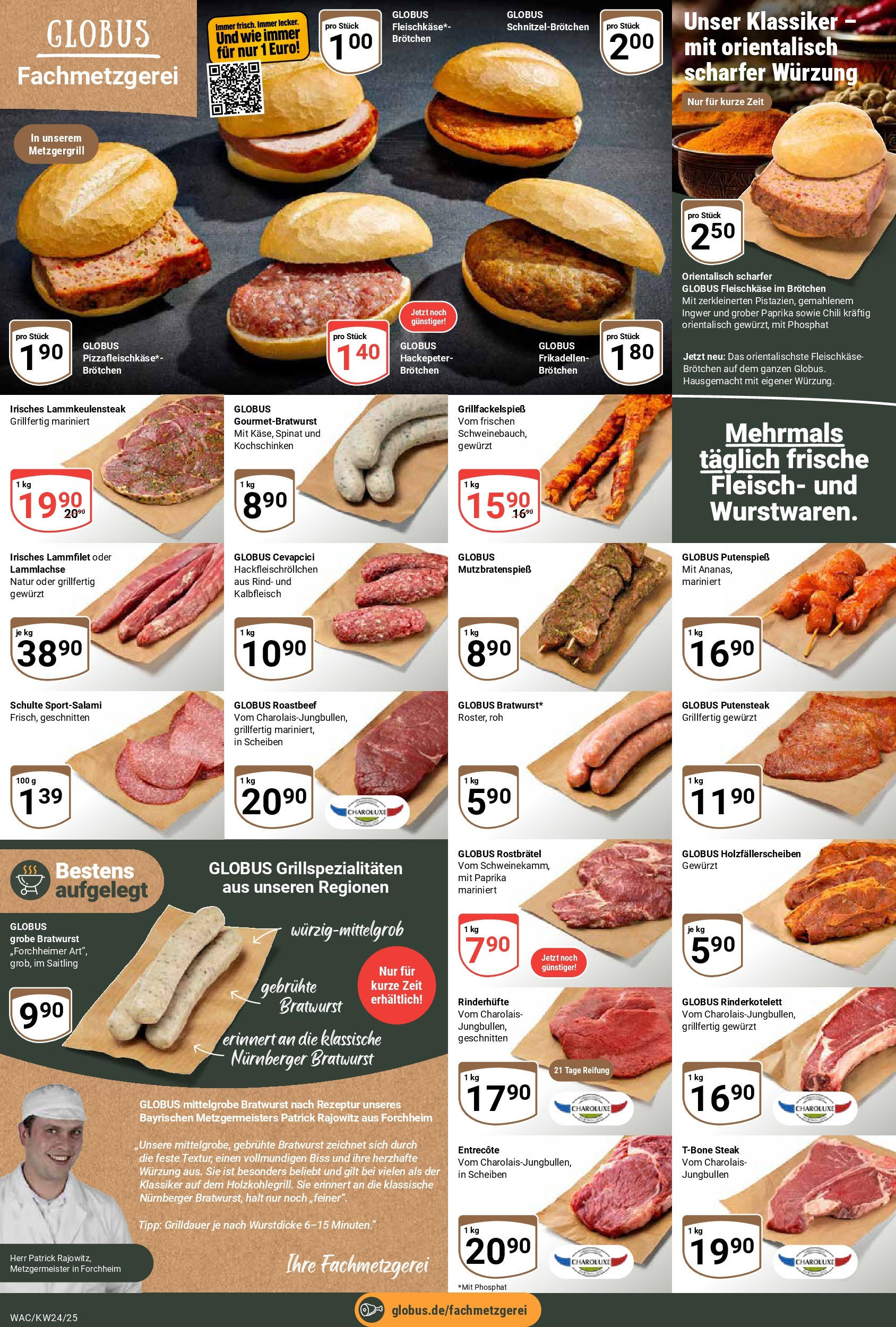Globus prospekt Markkleeberg	 (ab 08.06.2025) » Angebote online | Seite: 8 | Produkte: Cevapcici, Schnitzel, Steak, Fleisch
