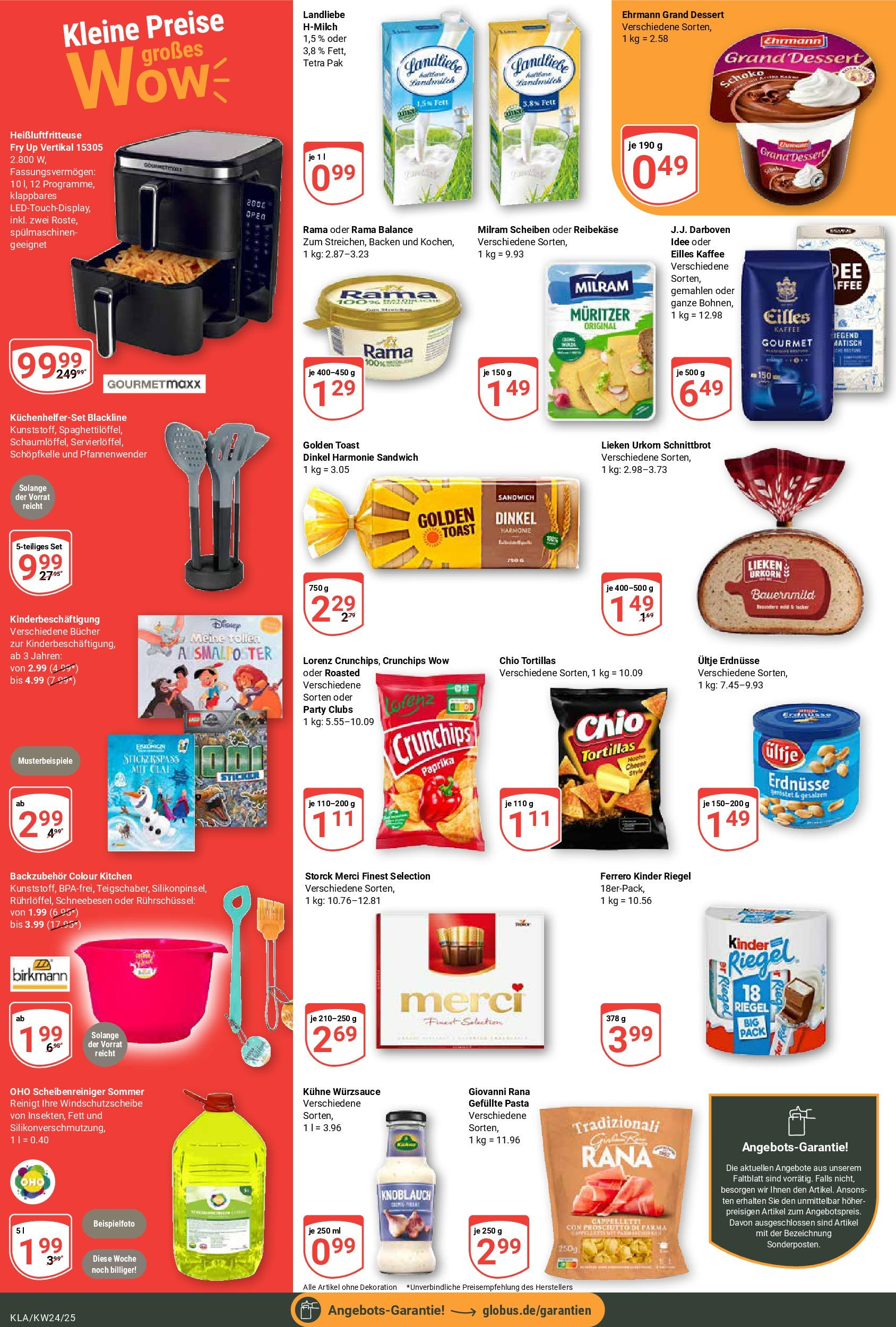 Globus prospekt Kaiserslautern	 (ab 08.06.2025) » Angebote online | Seite: 4 | Produkte: Rama, Eilles kaffee, Kinder riegel, Milram