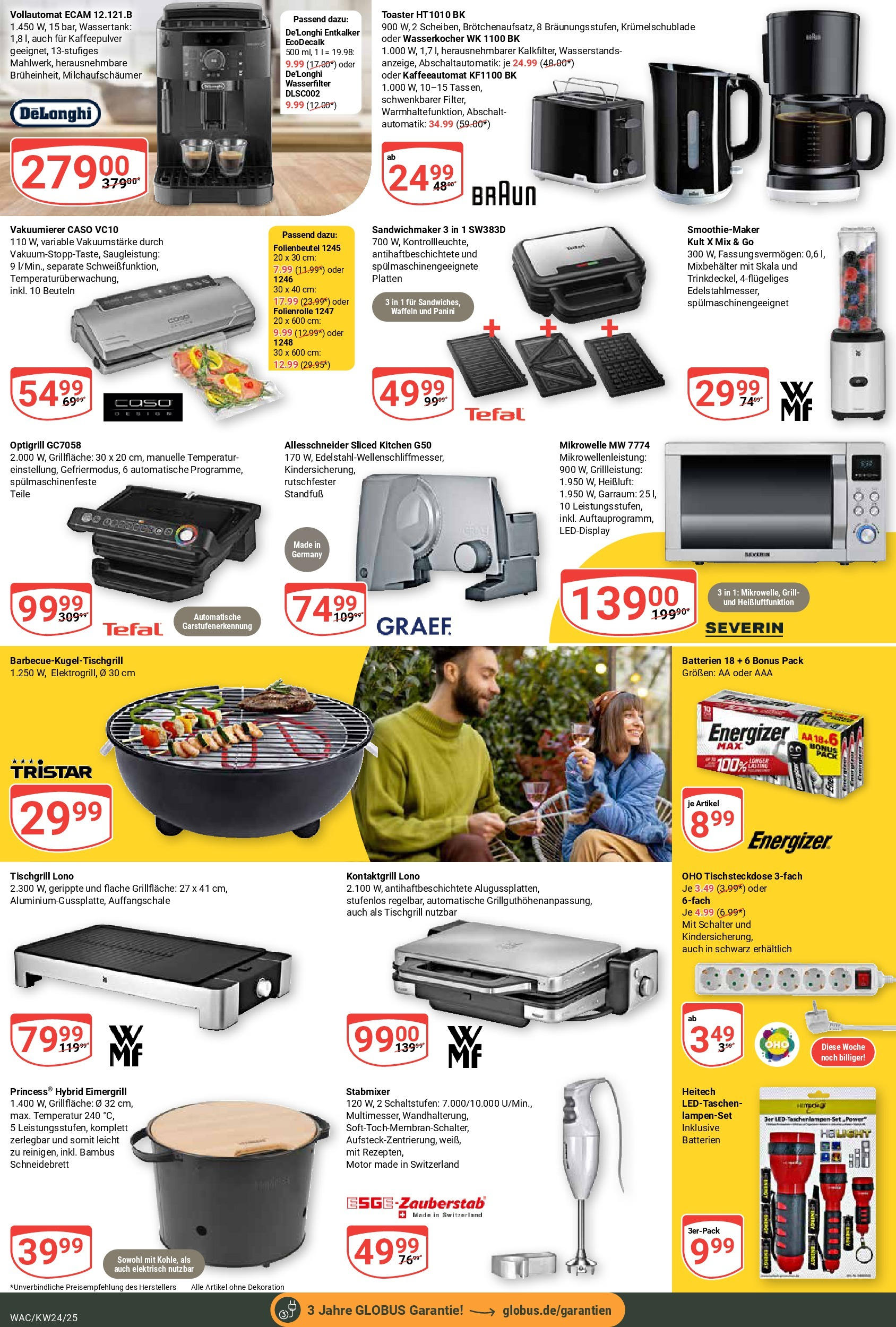 Globus prospekt Markkleeberg	 (ab 08.06.2025) » Angebote online | Seite: 22 | Produkte: Mikrowelle, Grill, Sandwichmaker, Toaster