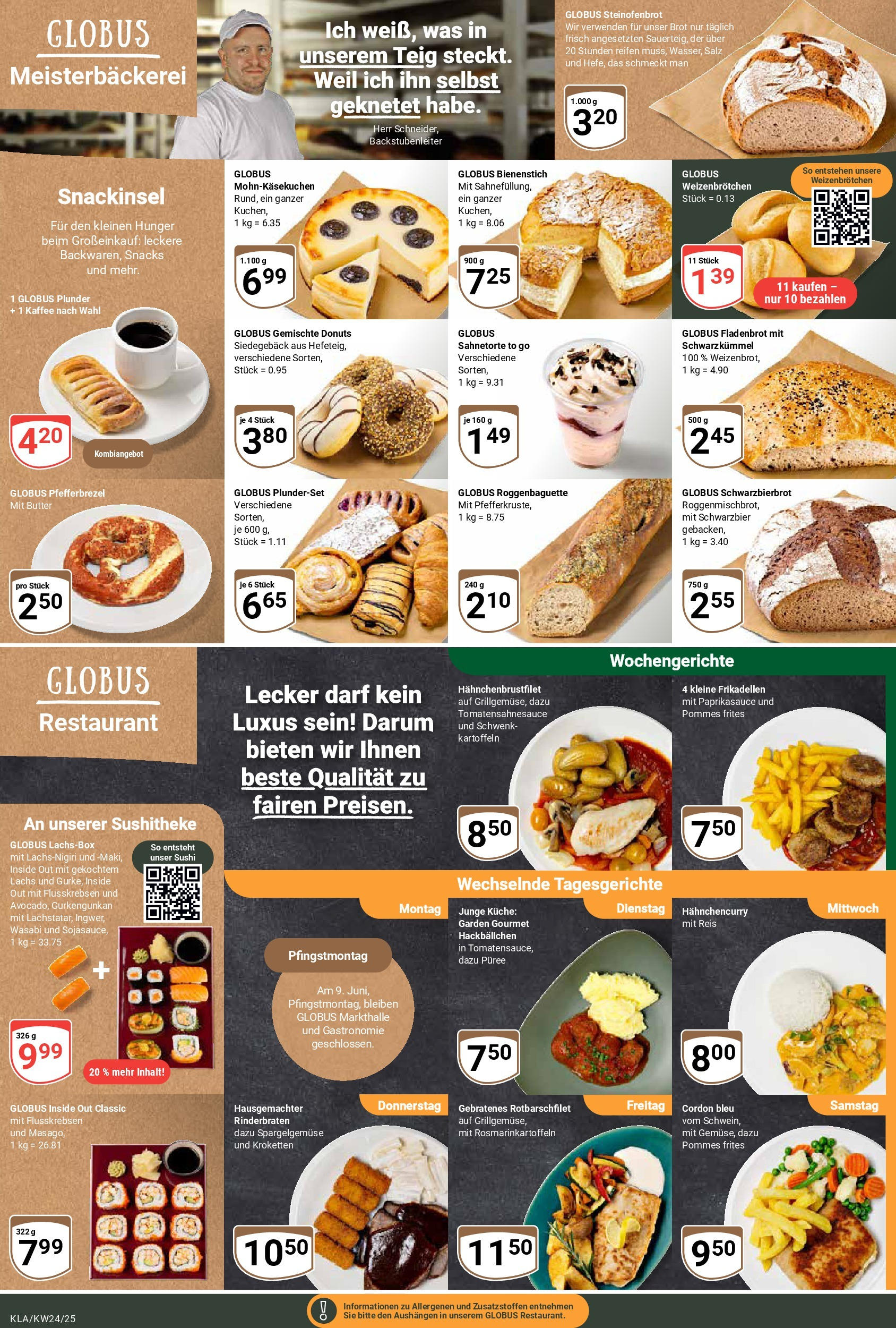 Globus prospekt Kaiserslautern	 (ab 08.06.2025) » Angebote online | Seite: 8 | Produkte: Pommes, Pommes frites, Donuts, Lachs