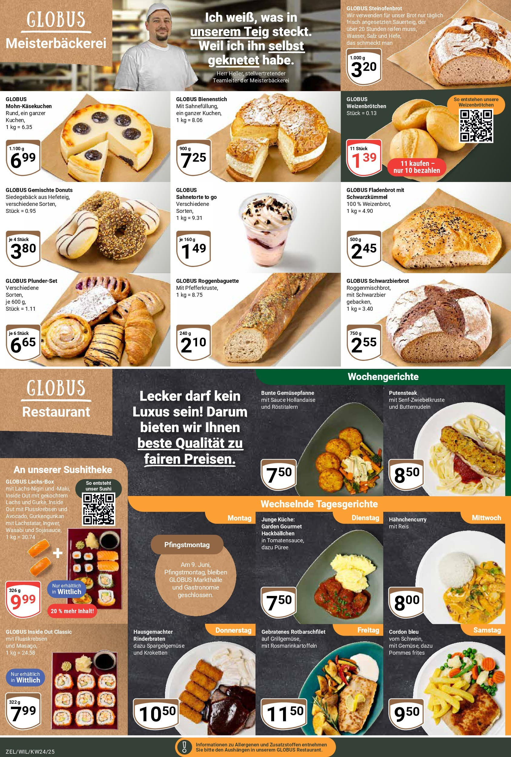 Globus prospekt Zell/mosel	 (ab 08.06.2025) » Angebote online | Seite: 9 | Produkte: Box, Salz, Brot, Steak