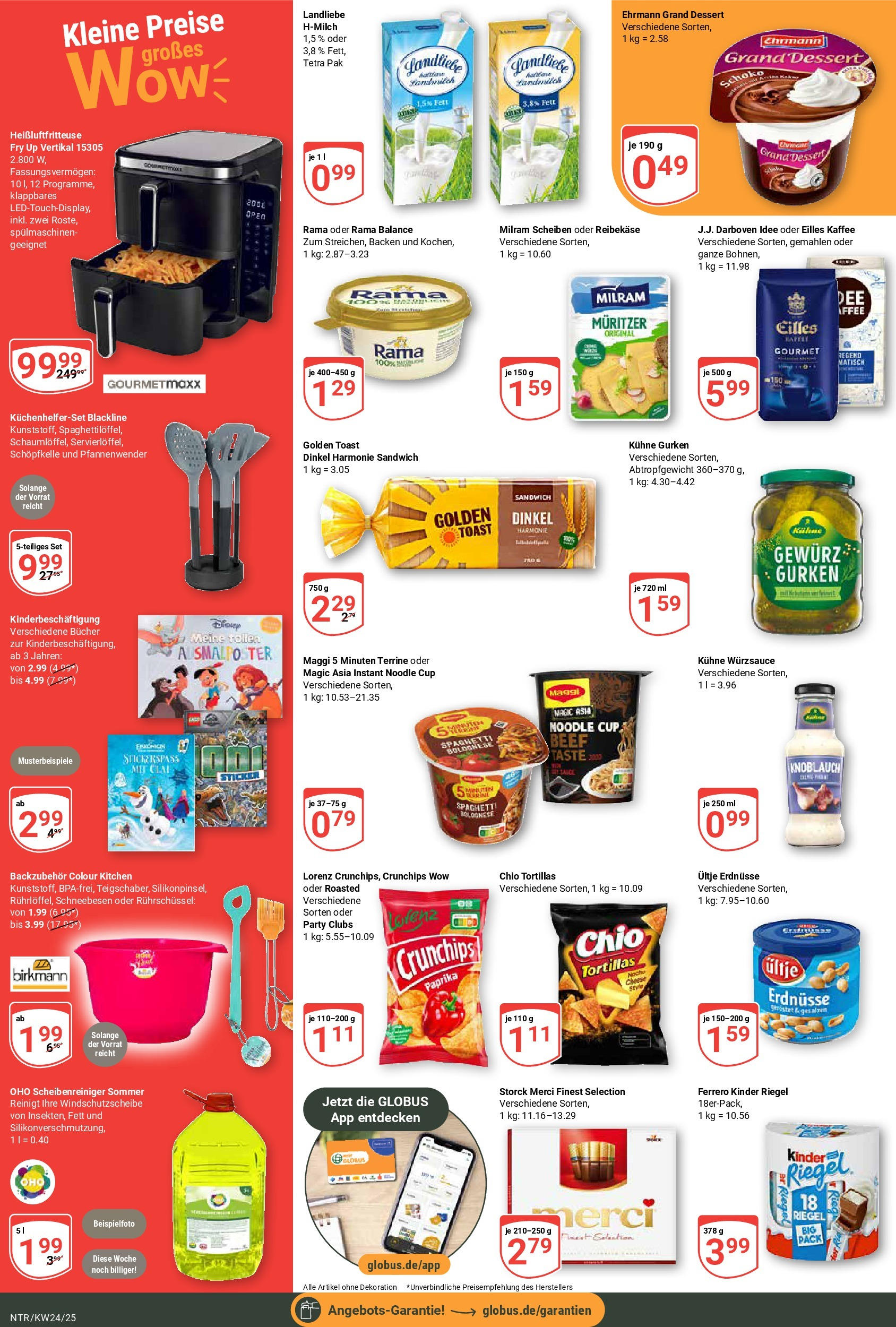 Globus prospekt Neutraubling	 (ab 08.06.2025) » Angebote online | Seite: 4 | Produkte: Ultje erdnusse, Toast, Kinder riegel, Paprika