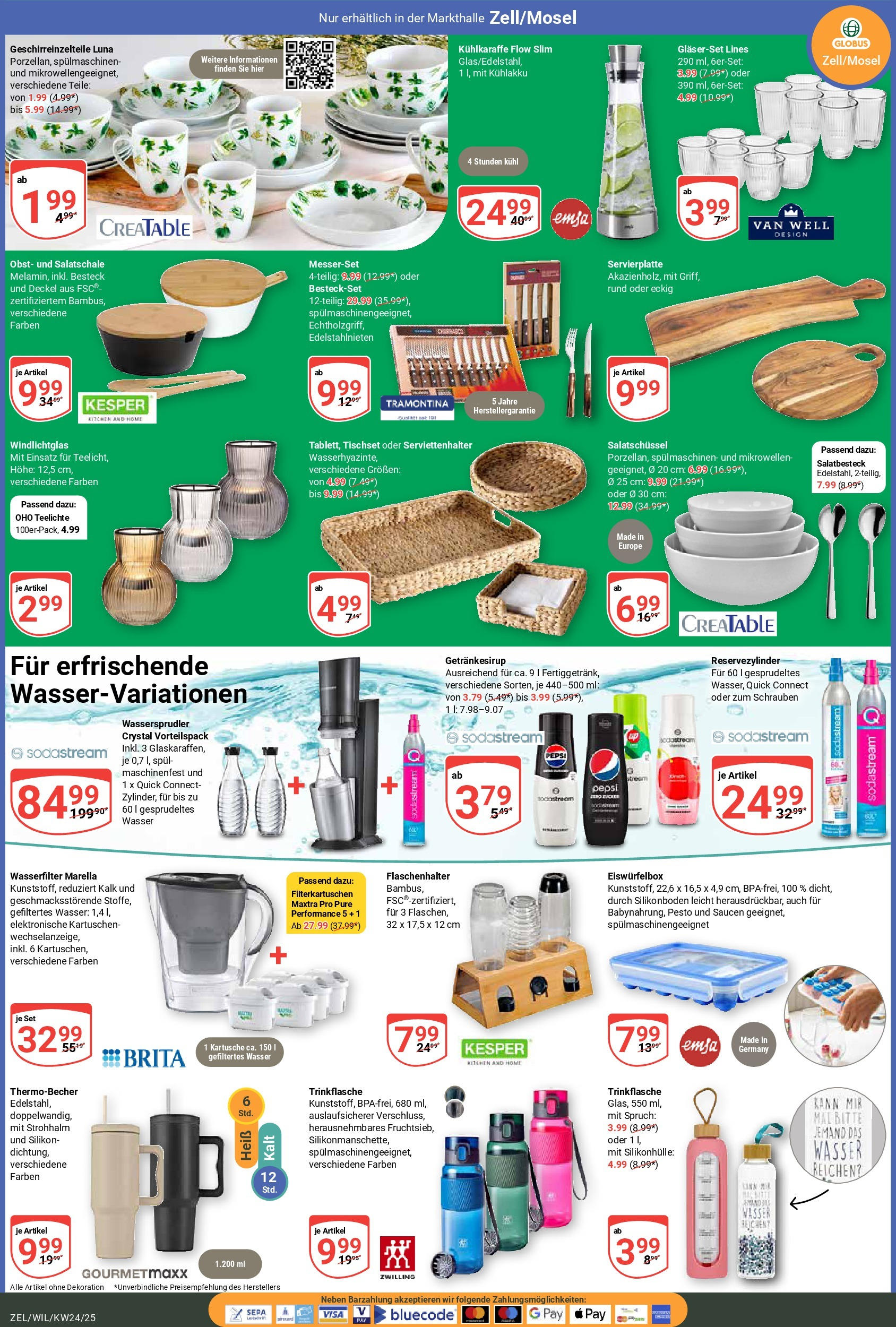 Globus prospekt Zell/mosel	 (ab 08.06.2025) » Angebote online | Seite: 20 | Produkte: Box, Wasser, Pepsi, Sodastream