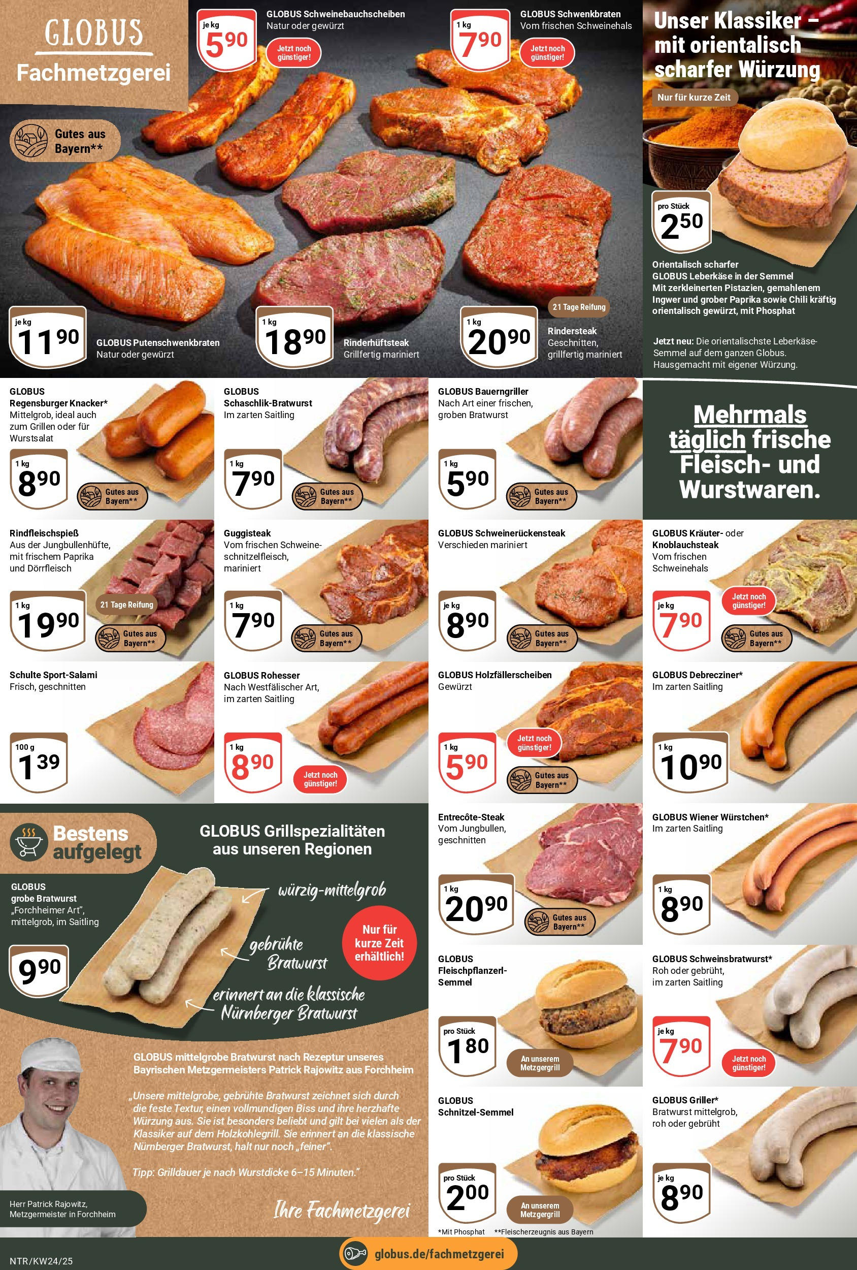 Globus prospekt Neutraubling	 (ab 08.06.2025) » Angebote online | Seite: 8 | Produkte: Schnitzel, Paprika, Chili, Steak