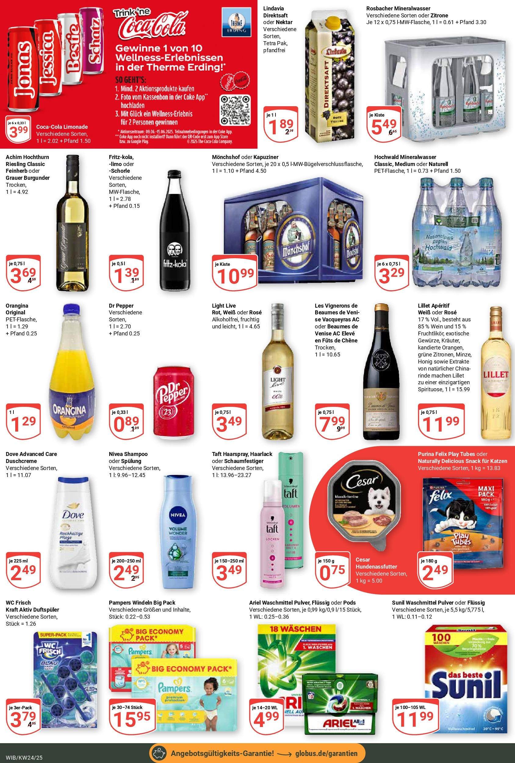 Globus prospekt Wiesbaden-Nordenstadt	 (ab 08.06.2025) » Angebote online | Seite: 5 | Produkte: Cola, Limonade, Shampoo, Wc frisch