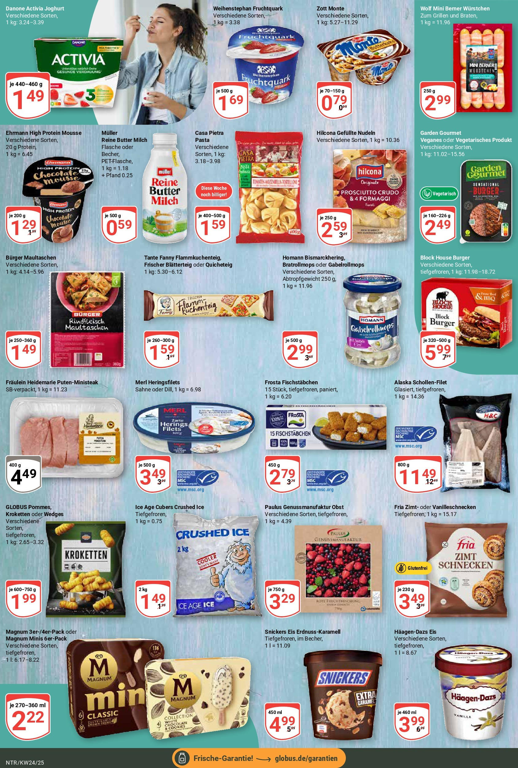Globus prospekt Neutraubling	 (ab 08.06.2025) » Angebote online | Seite: 12 | Produkte: Burger, Snickers, Obst, Nudeln