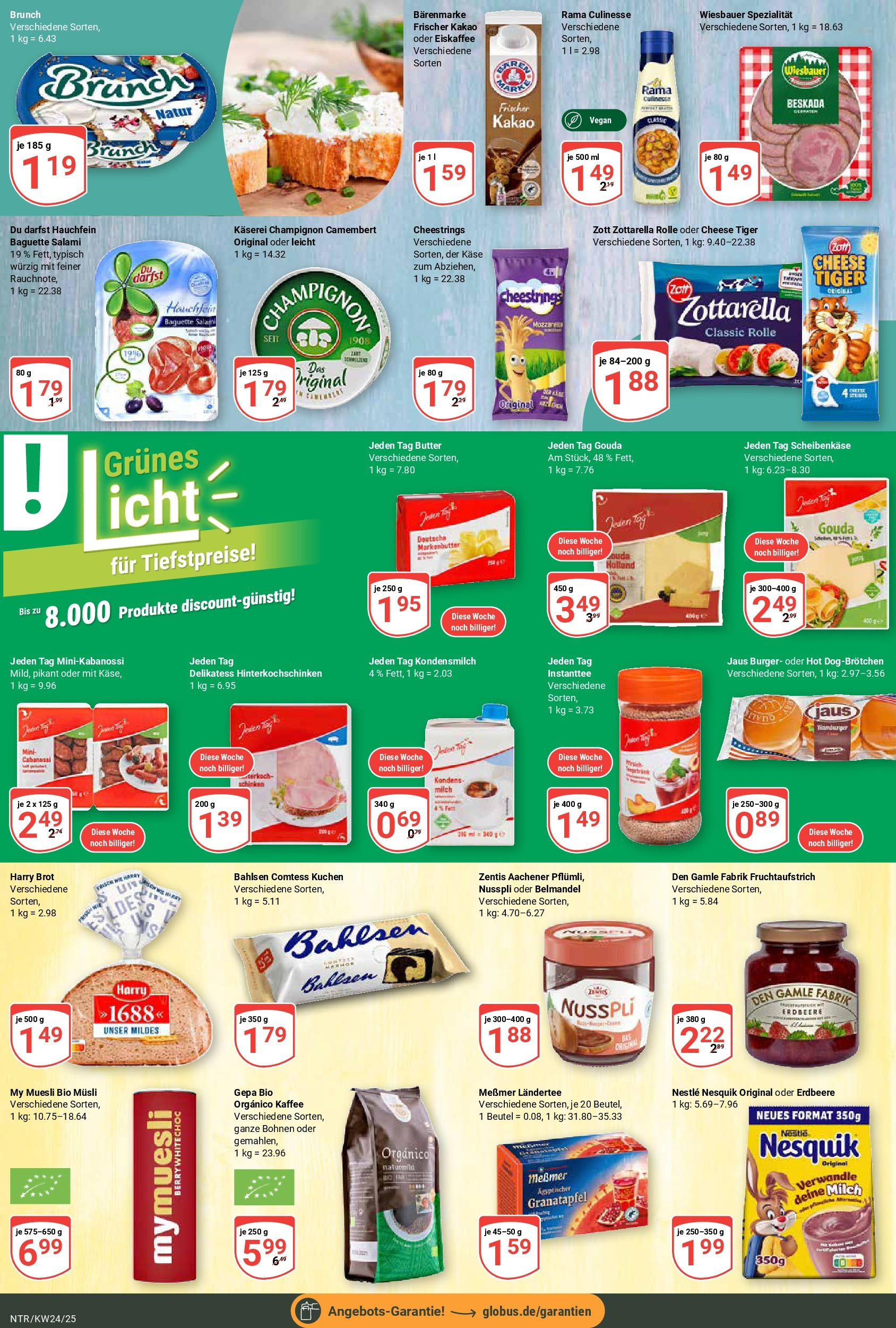 Globus prospekt Neutraubling	 (ab 08.06.2025) » Angebote online | Seite: 13 | Produkte: Rama, Kaffee, Messmer, Burger