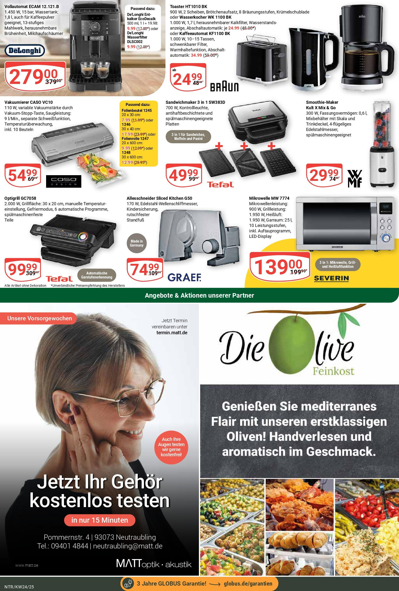 Globus prospekt Neutraubling	 (ab 08.06.2025) » Angebote online | Seite: 22 | Produkte: Mikrowelle, Grill, Toaster, Vakuumierer