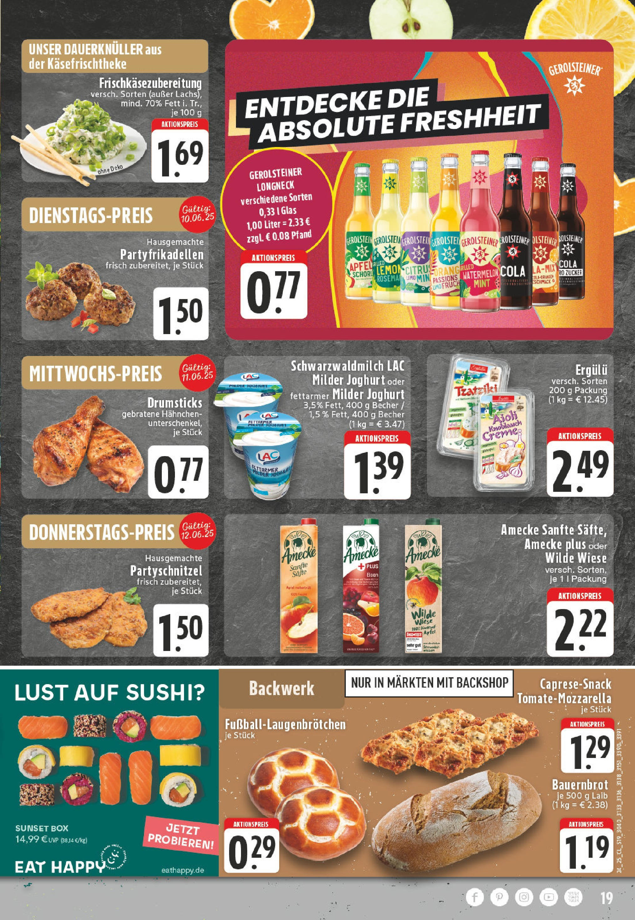 Edeka prospekt Emmerich	 (ab 08.06.2025) » Angebote Online | Seite: 19 | Produkte: Box, Äpfel, Creme, Zucker