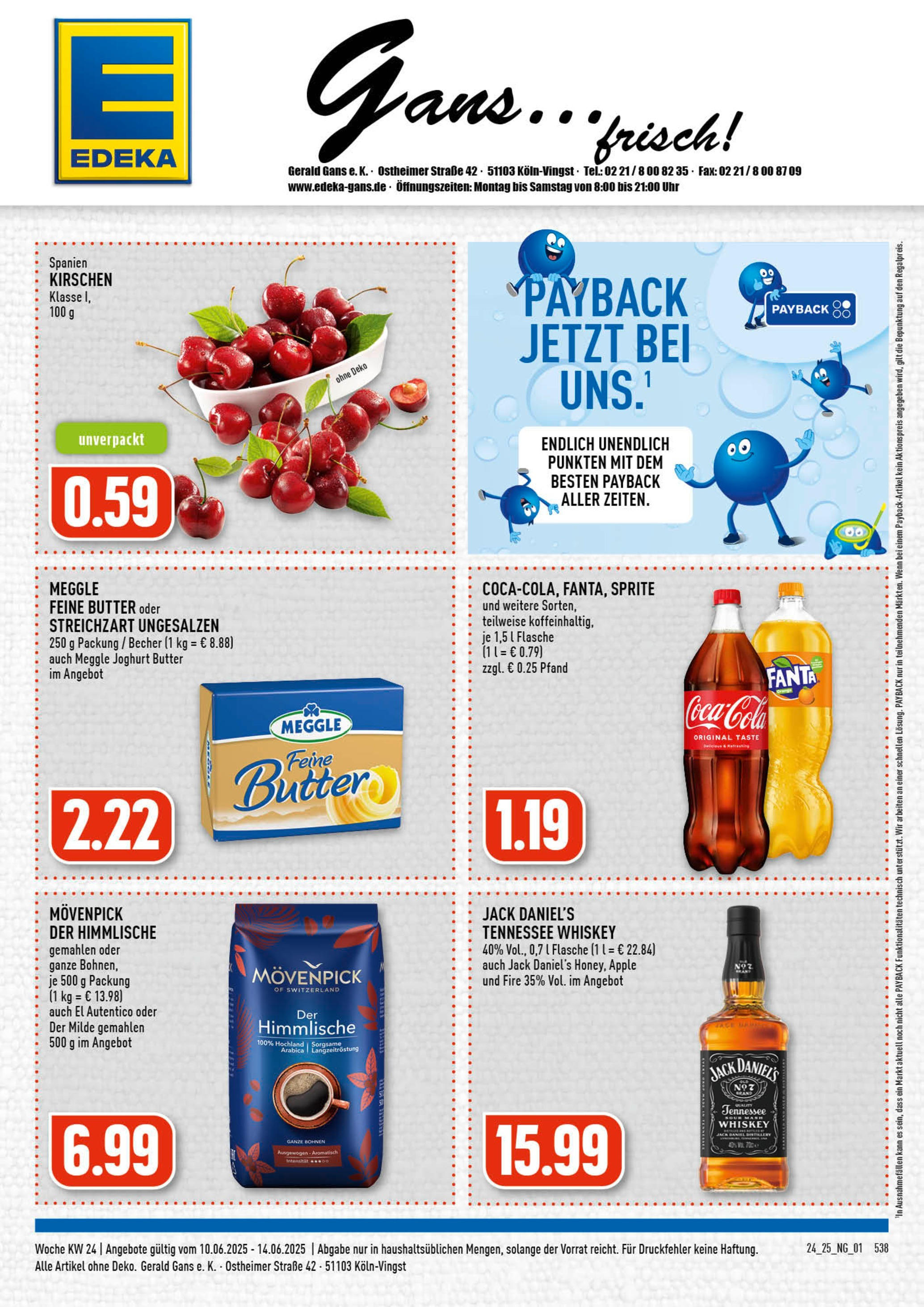 EDEKA Prospekt ab 08.06.2025 - Prospekt Köln-Vingst Online Vorschau von dem Prospekt des Geschäftes Edeka, gültig ab dem 08.06.2025