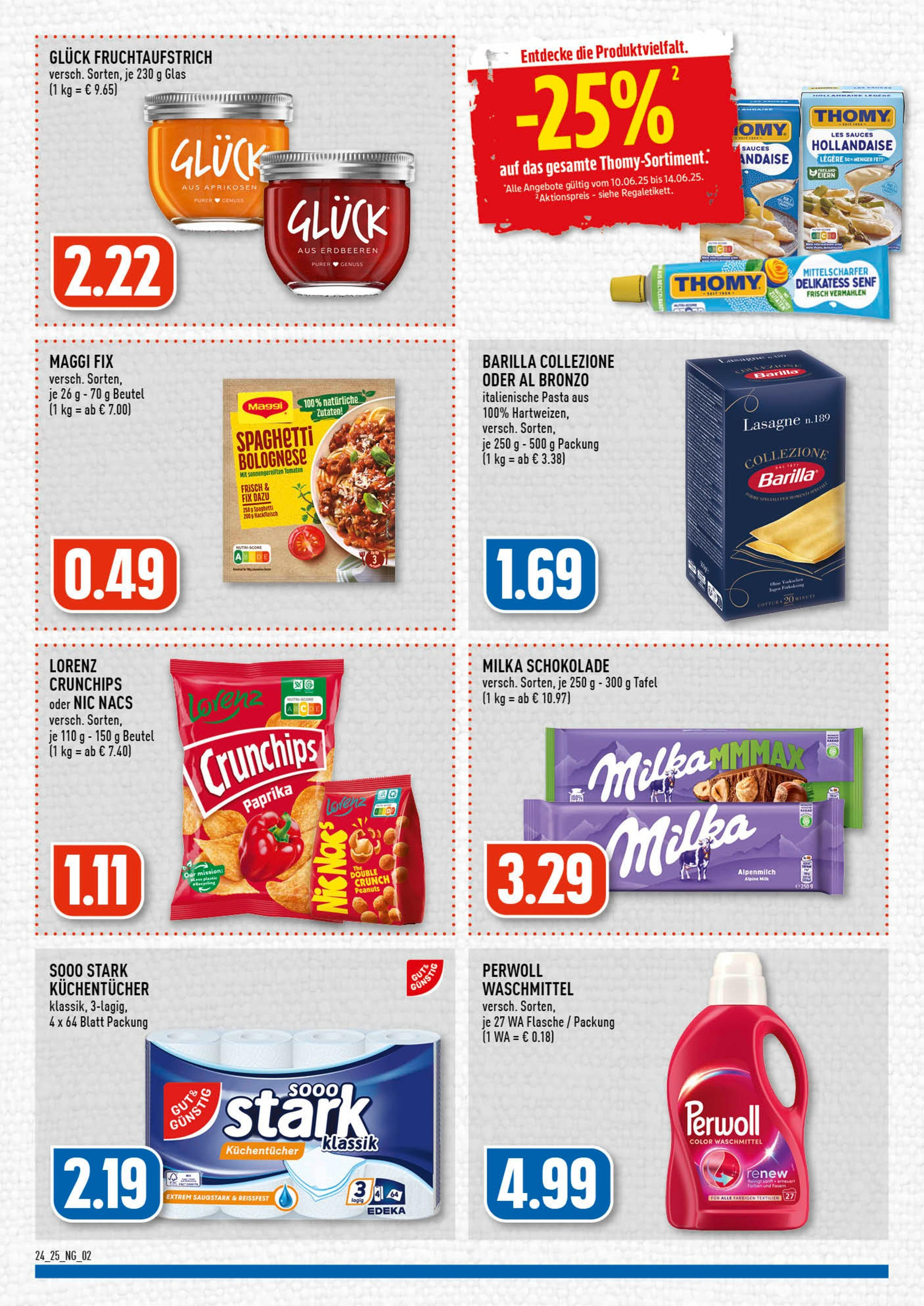 Edeka prospekt Köln-Vingst	 (ab 08.06.2025) » Angebote Online | Seite: 2 | Produkte: Schokolade, Milka, Paprika, Maggi fix