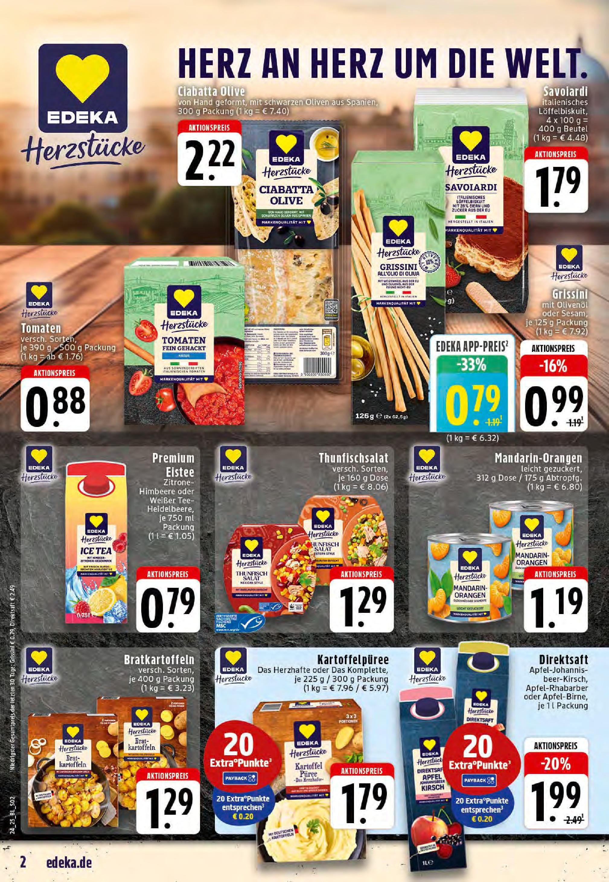 Edeka prospekt Hörstel-Riesenbeck	 (ab 08.06.2025) » Angebote Online | Seite: 2 | Produkte: Öl, Olivenol, Tomaten, Zucker