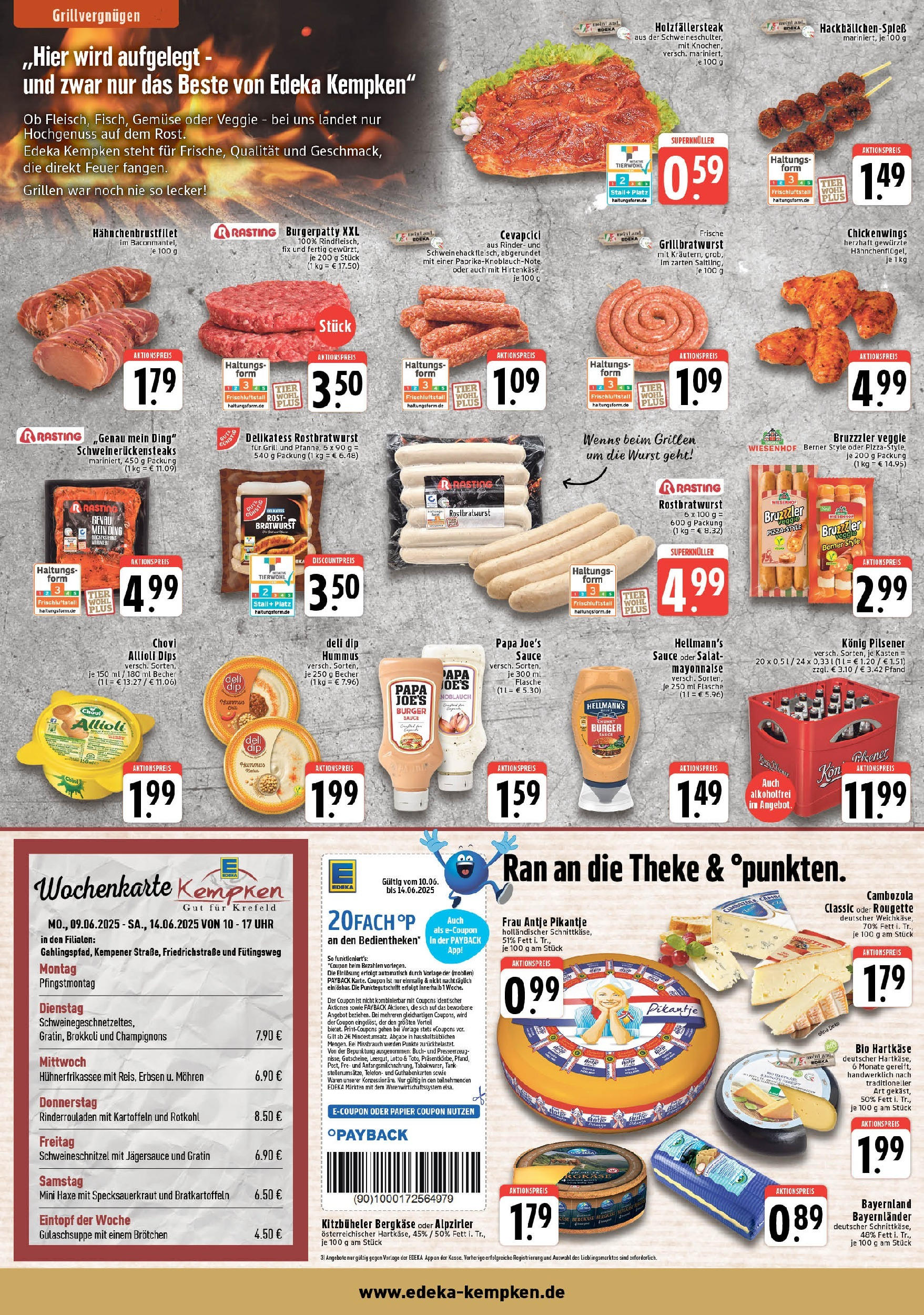 Edeka prospekt Krefeld	 (ab 08.06.2025) » Angebote Online | Seite: 2 | Produkte: Grill, Theke, Gemüse, Telefon