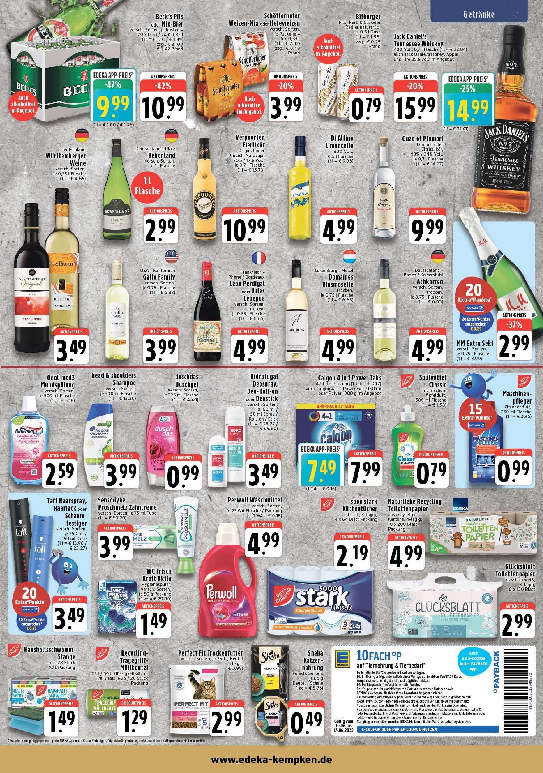Edeka prospekt Krefeld	 (ab 08.06.2025) » Angebote Online | Seite: 7 | Produkte: Ouzo, Jack Daniel's, Grapefruit, Shower Gel