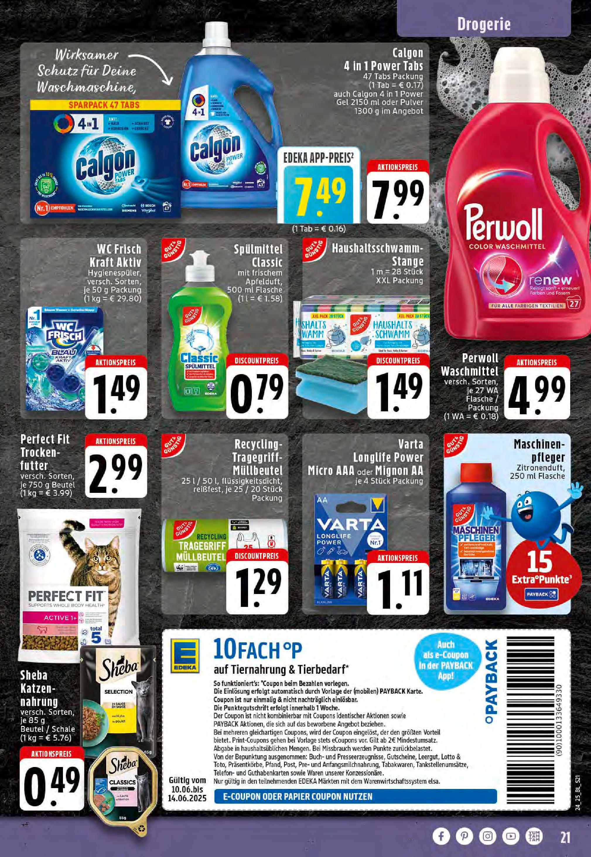 Edeka prospekt Hörstel-Riesenbeck	 (ab 08.06.2025) » Angebote Online | Seite: 21 | Produkte: Bosch, Siemens, Wc frisch, Telefon