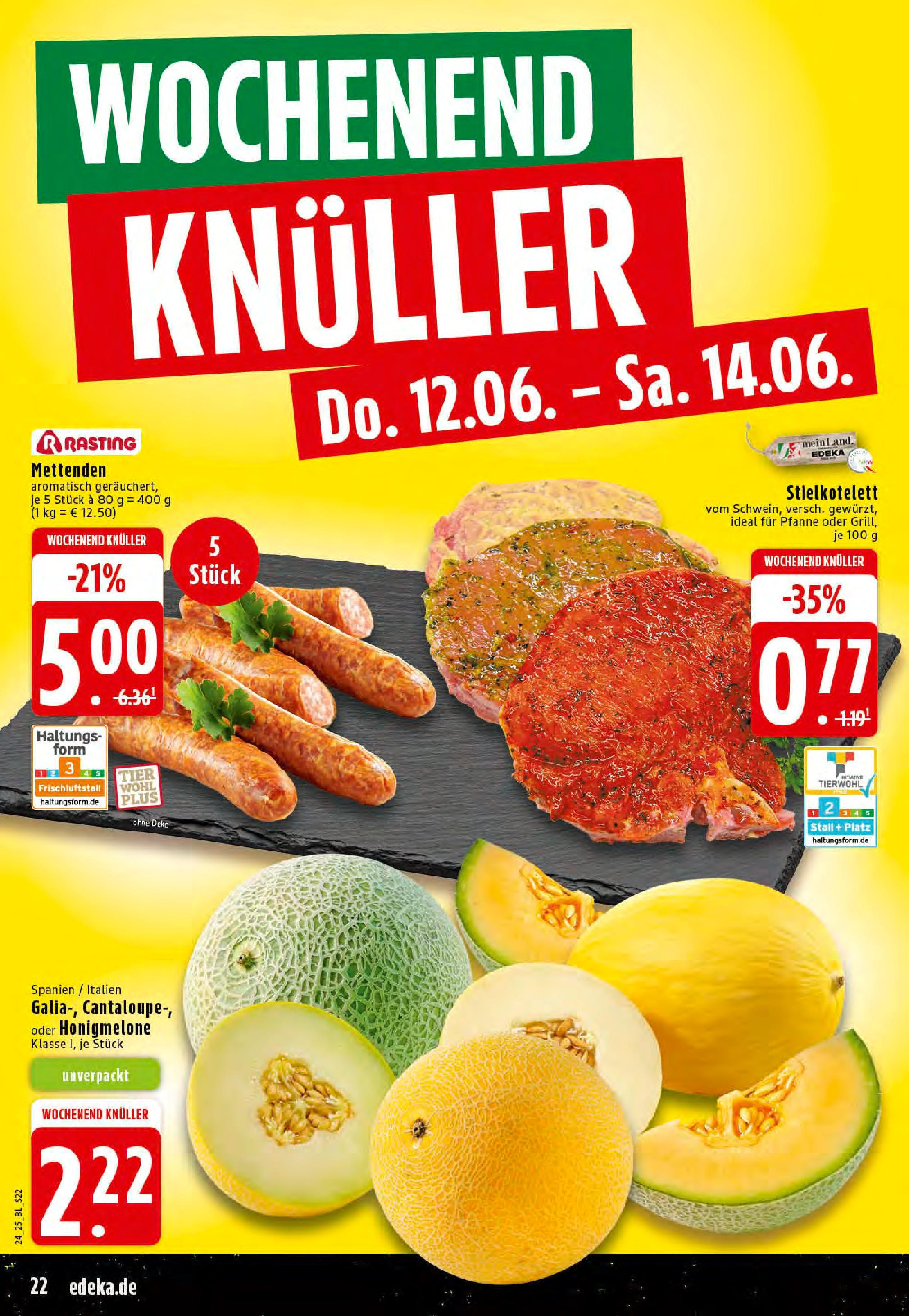 Edeka prospekt Hörstel-Riesenbeck	 (ab 08.06.2025) » Angebote Online | Seite: 22 | Produkte: Honigmelone