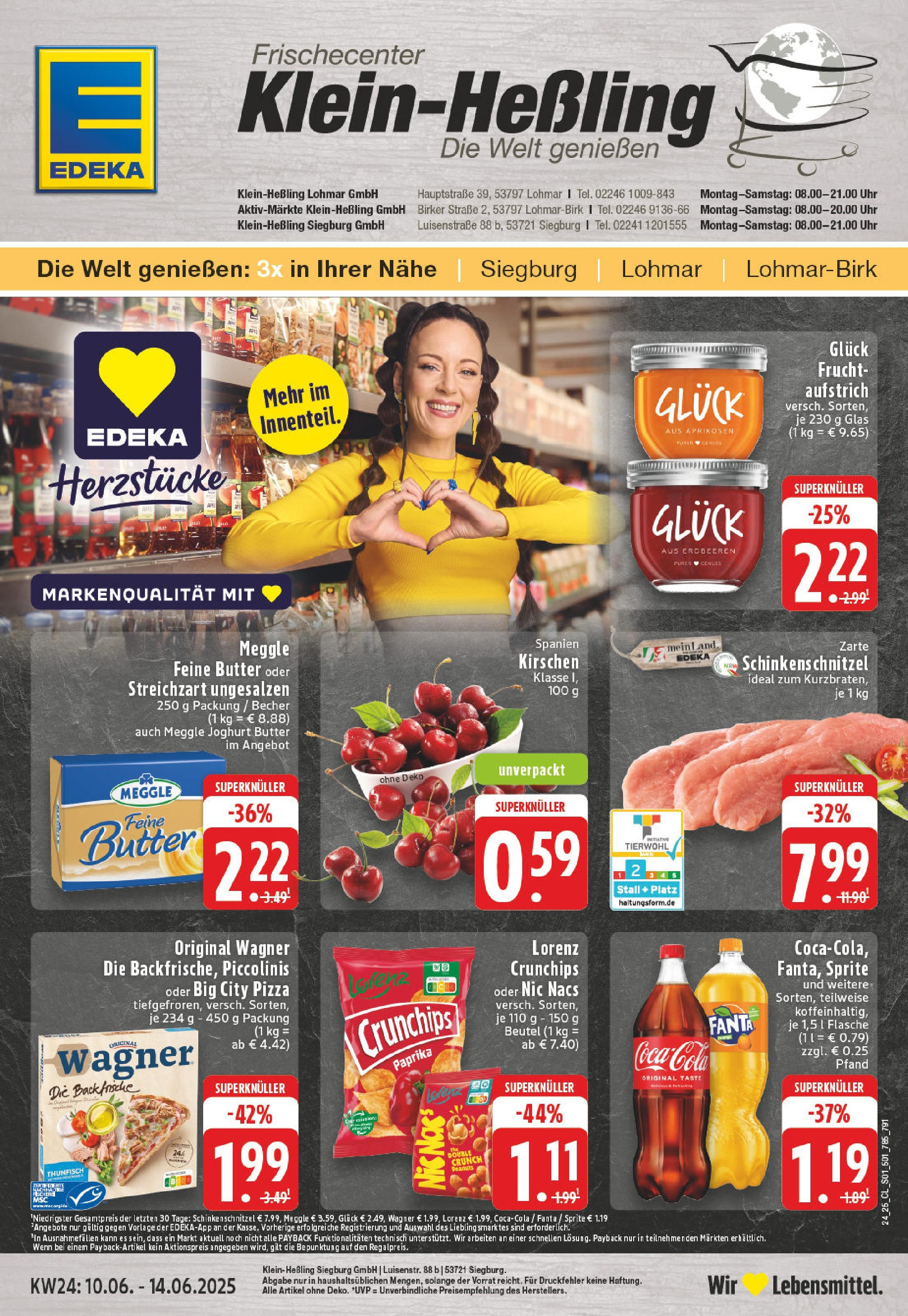 Edeka prospekt Lohmar	 (ab 08.06.2025) » Angebote Online | Seite: 1 | Produkte: Fanta, Thunfisch, Paprika, Uhr
