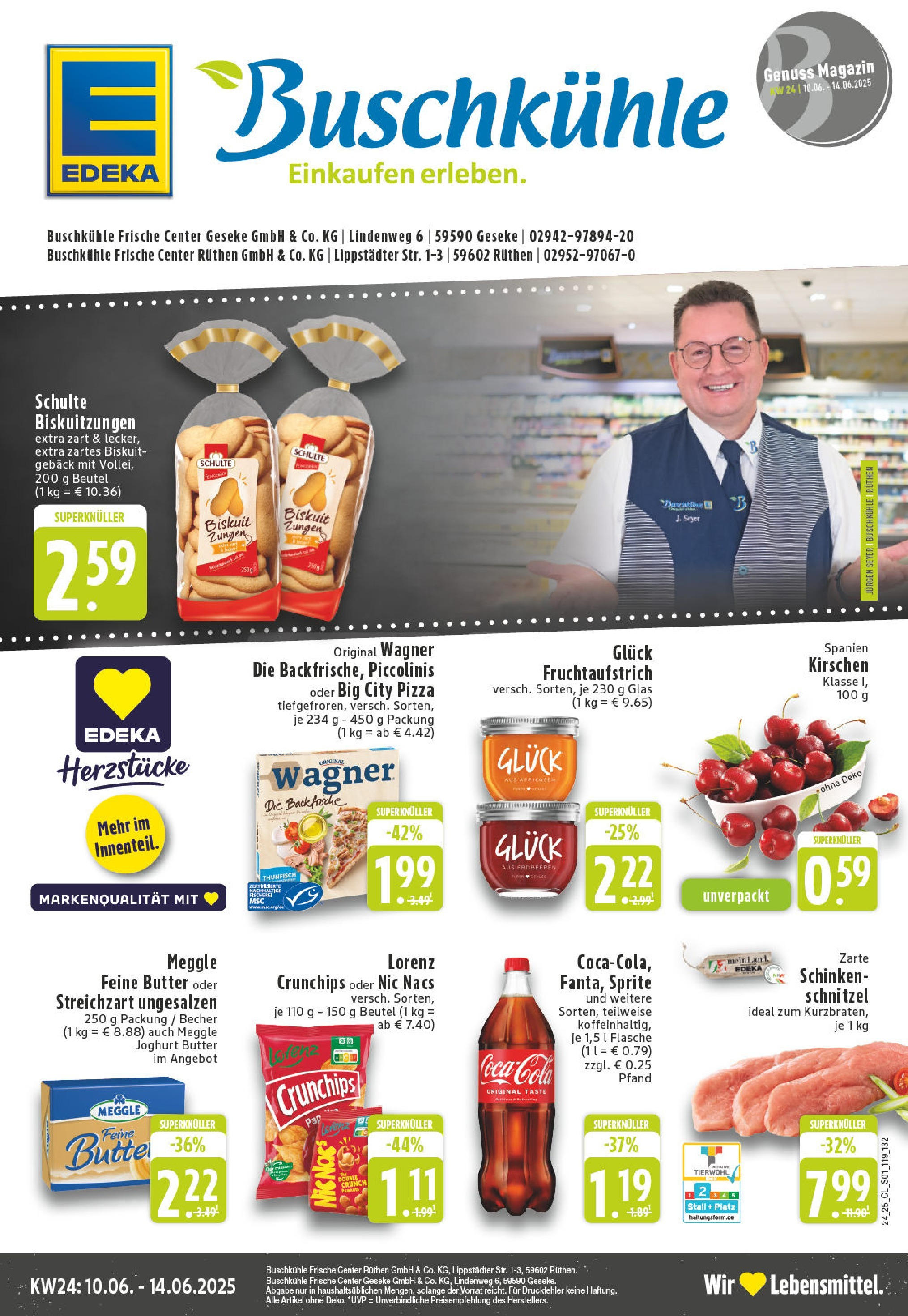 Edeka prospekt Rüthen	 (ab 08.06.2025) » Angebote Online | Seite: 1 | Produkte: Sprite, Butter, Joghurt, Thunfisch