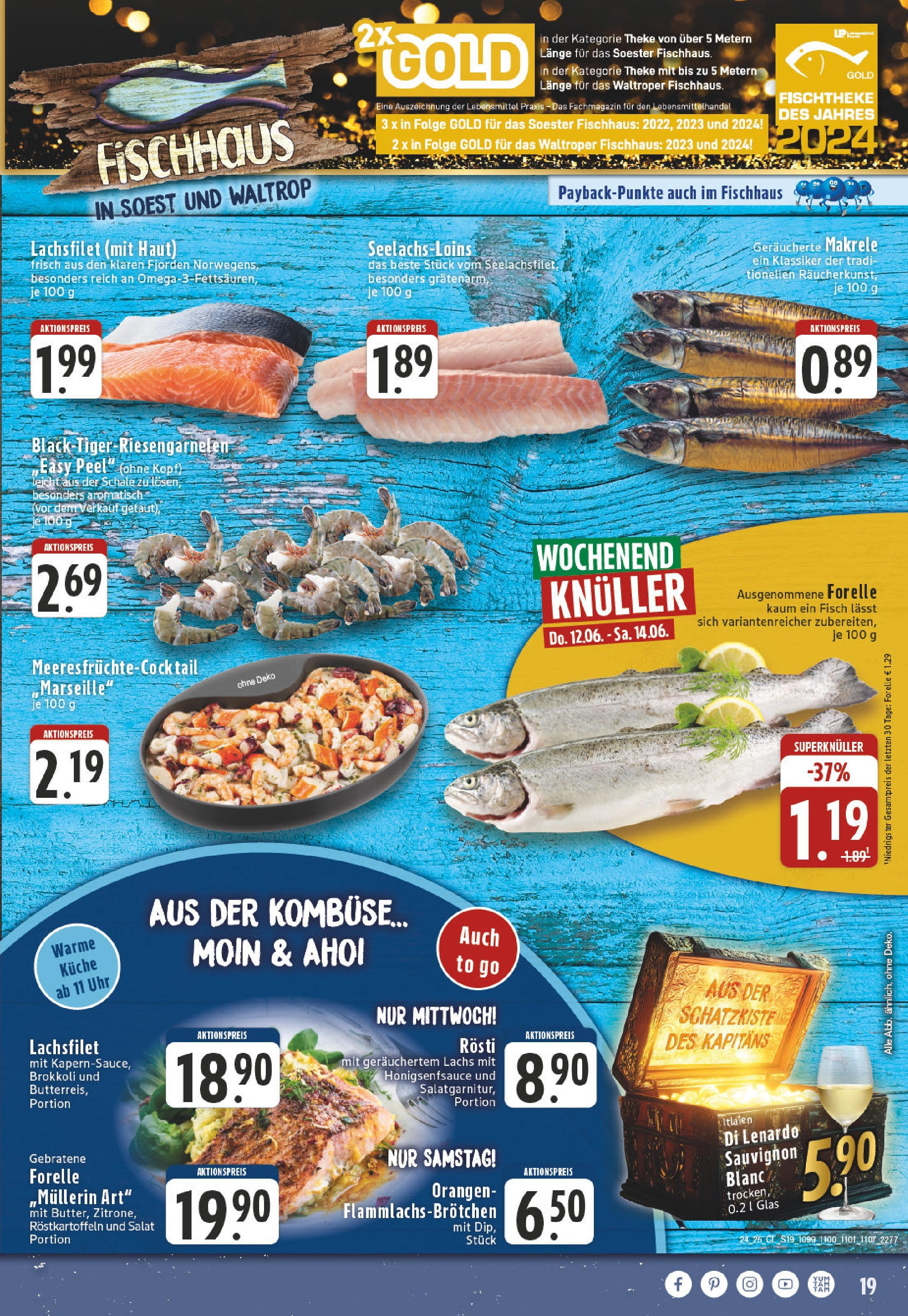 Edeka prospekt Soest	 (ab 08.06.2025) » Angebote Online | Seite: 19 | Produkte: Küche, Orangen, Brokkoli, Salat