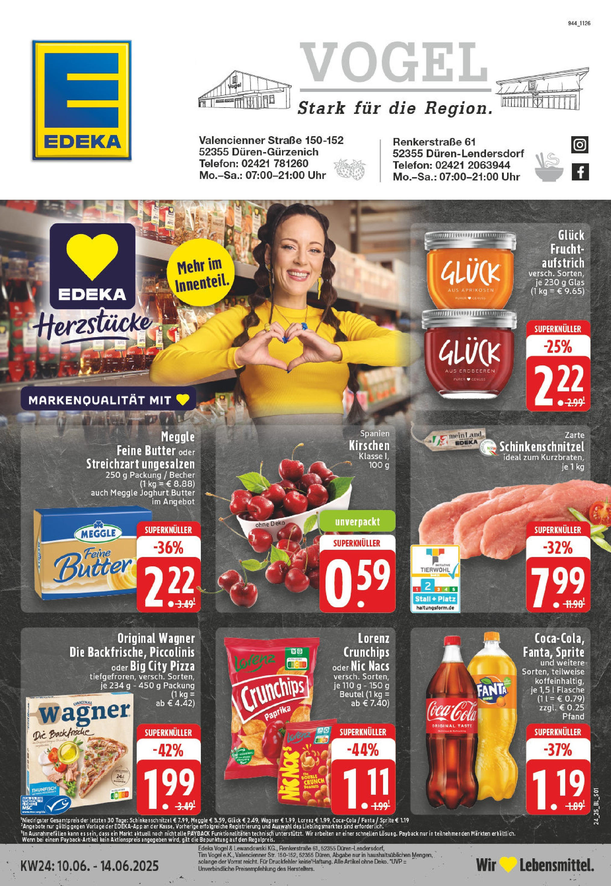 EDEKA Prospekt ab 08.06.2025 - Prospekt Düren Online Vorschau von dem Prospekt des Geschäftes Edeka, gültig ab dem 08.06.2025