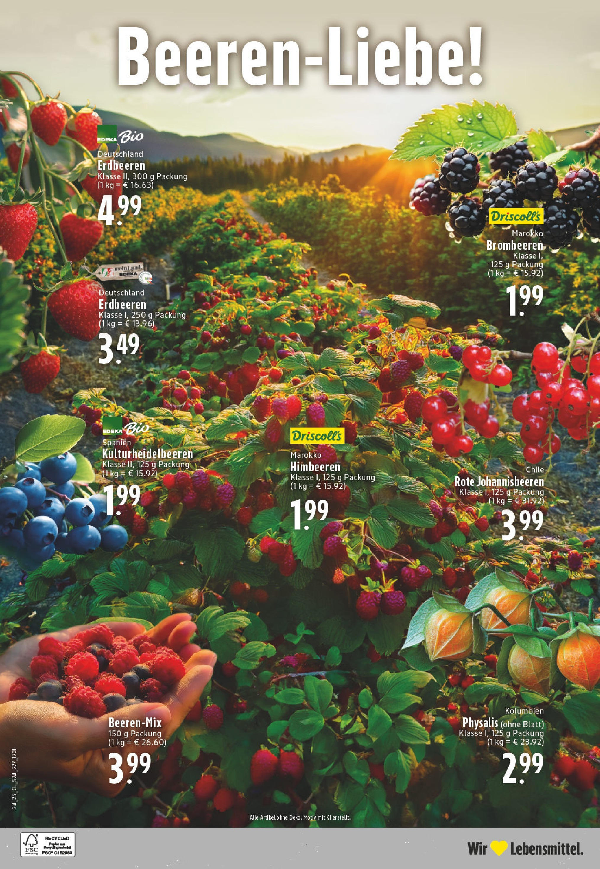 Edeka prospekt Leichlingen-Witzhelden	 (ab 08.06.2025) » Angebote Online | Seite: 24 | Produkte: Himbeeren, Erdbeeren