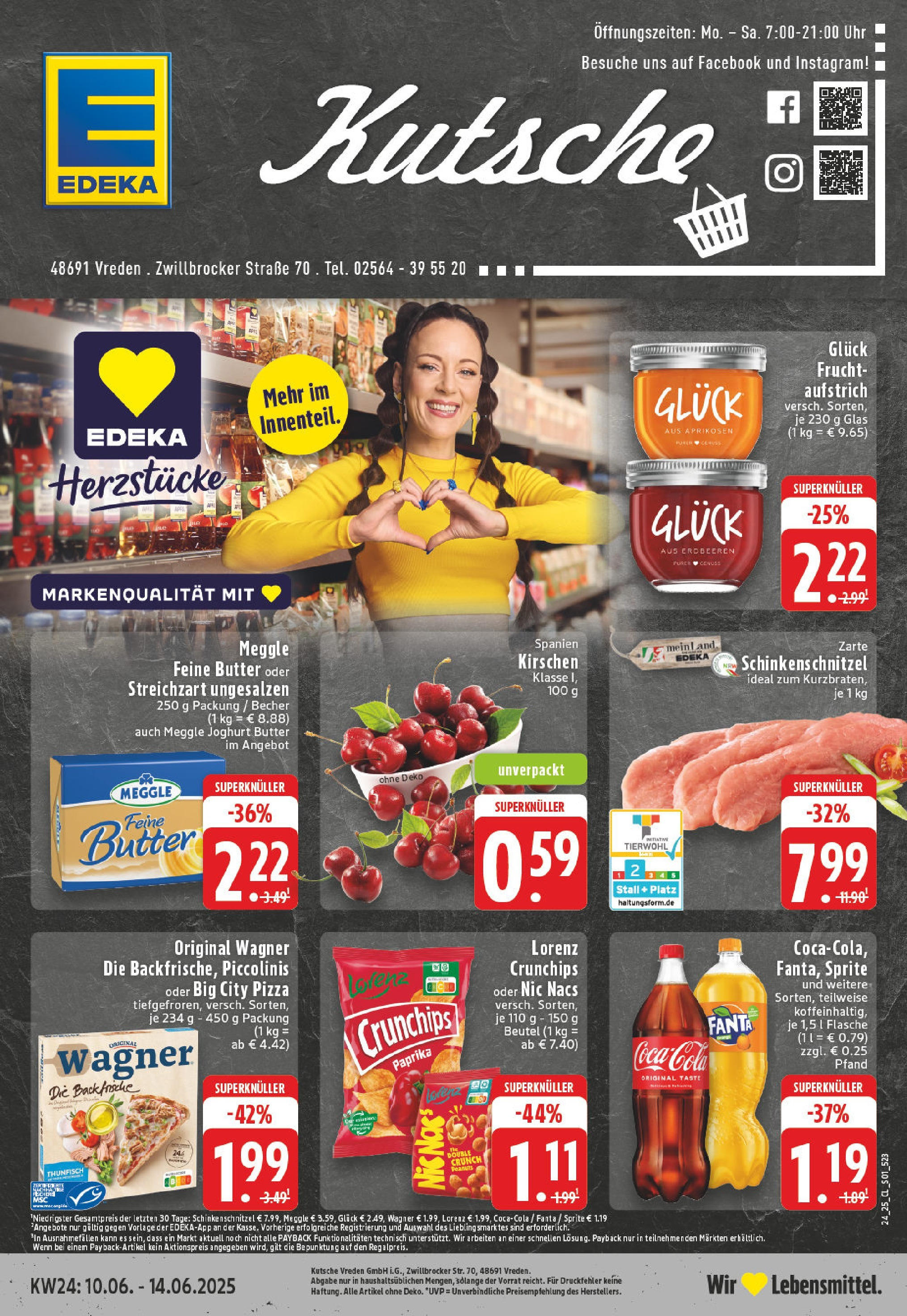 Edeka prospekt Vreden	 (ab 08.06.2025) » Angebote Online | Seite: 1 | Produkte: Butter, Thunfisch, Piccolinis, Uhr