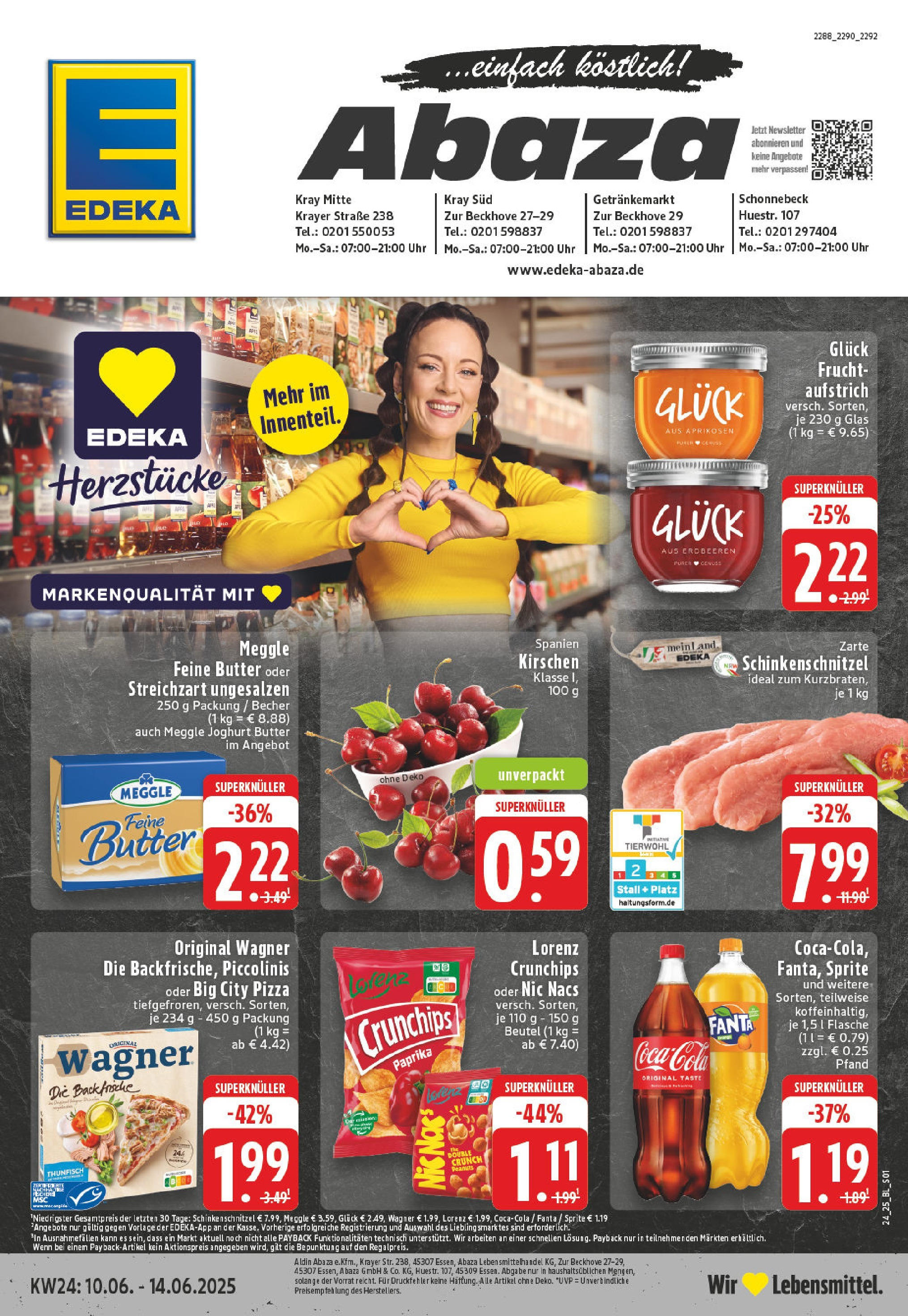 EDEKA Prospekt ab 08.06.2025 - Prospekt Essen Online Vorschau von dem Prospekt des Geschäftes Edeka, gültig ab dem 08.06.2025
