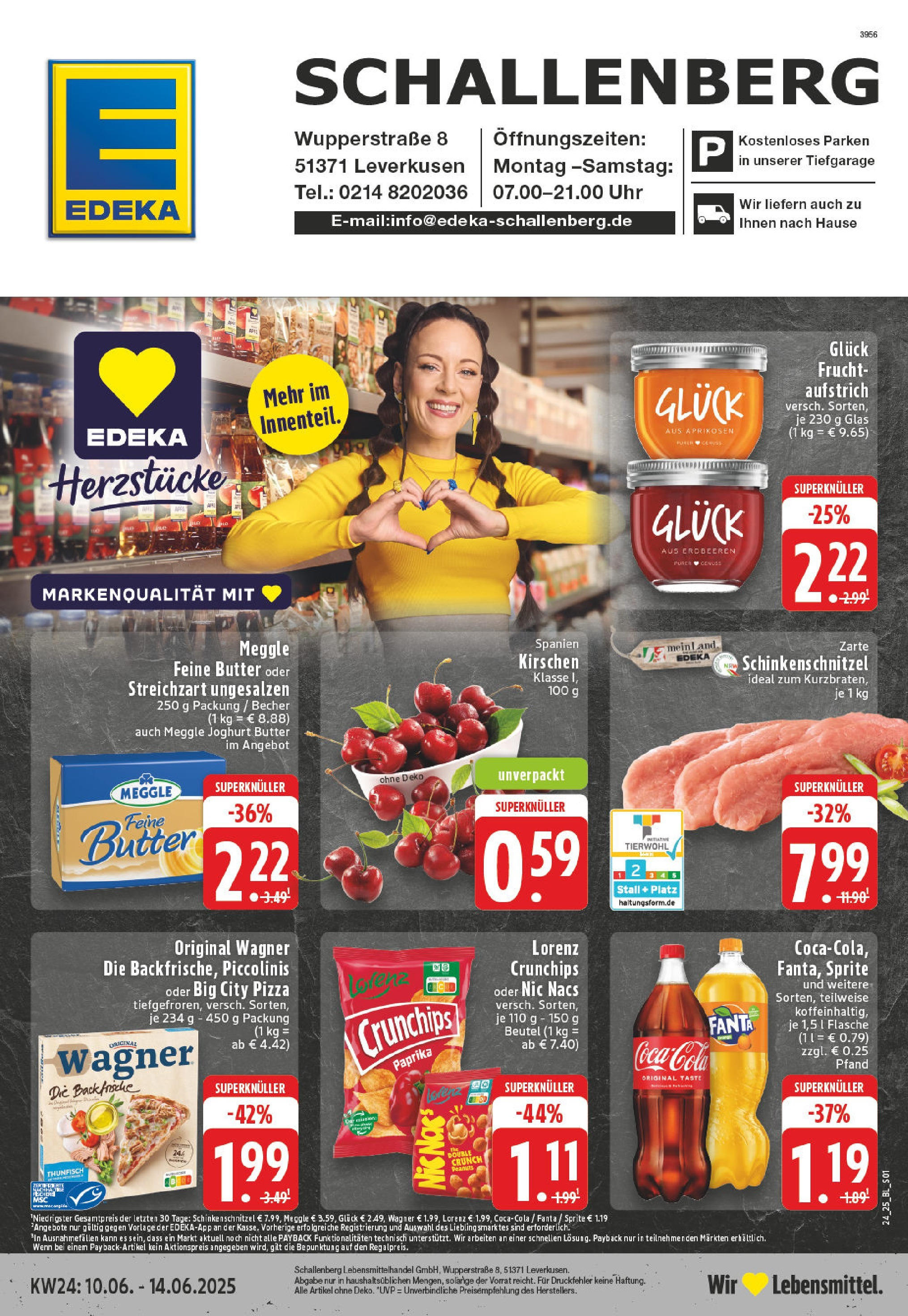 EDEKA Prospekt ab 08.06.2025 - Prospekt Leverkusen-Rheindorf Online Vorschau von dem Prospekt des Geschäftes Edeka, gültig ab dem 08.06.2025