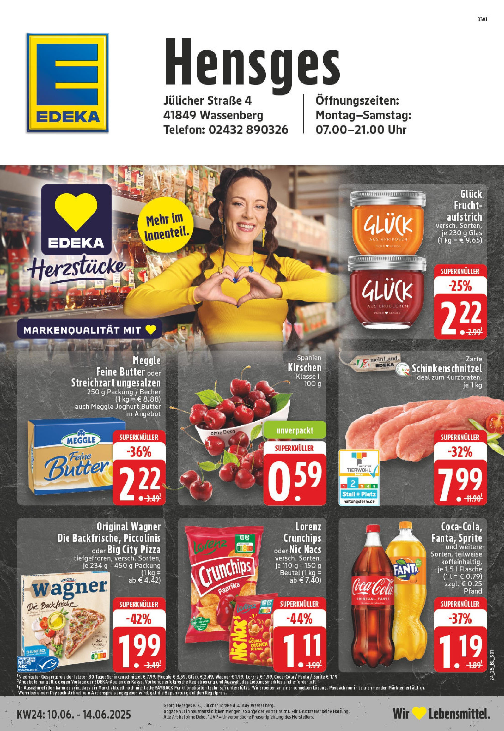 EDEKA Prospekt ab 08.06.2025 - Prospekt Wassenberg Online Vorschau von dem Prospekt des Geschäftes Edeka, gültig ab dem 08.06.2025