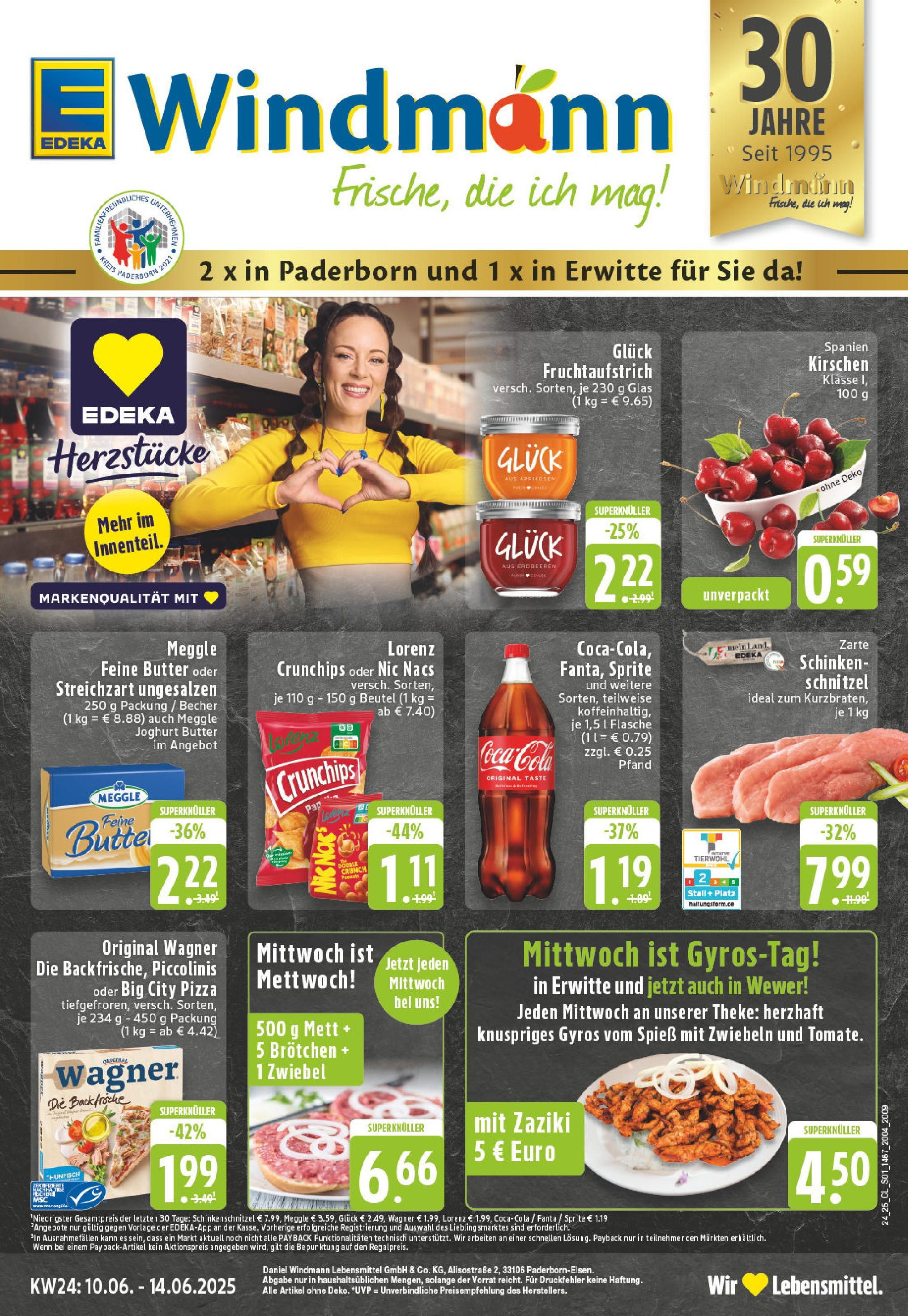 Edeka prospekt Paderborn - Wewer	 (ab 08.06.2025) » Angebote Online | Seite: 1 | Produkte: Joghurt, Thunfisch, Kirschen, Piccolinis