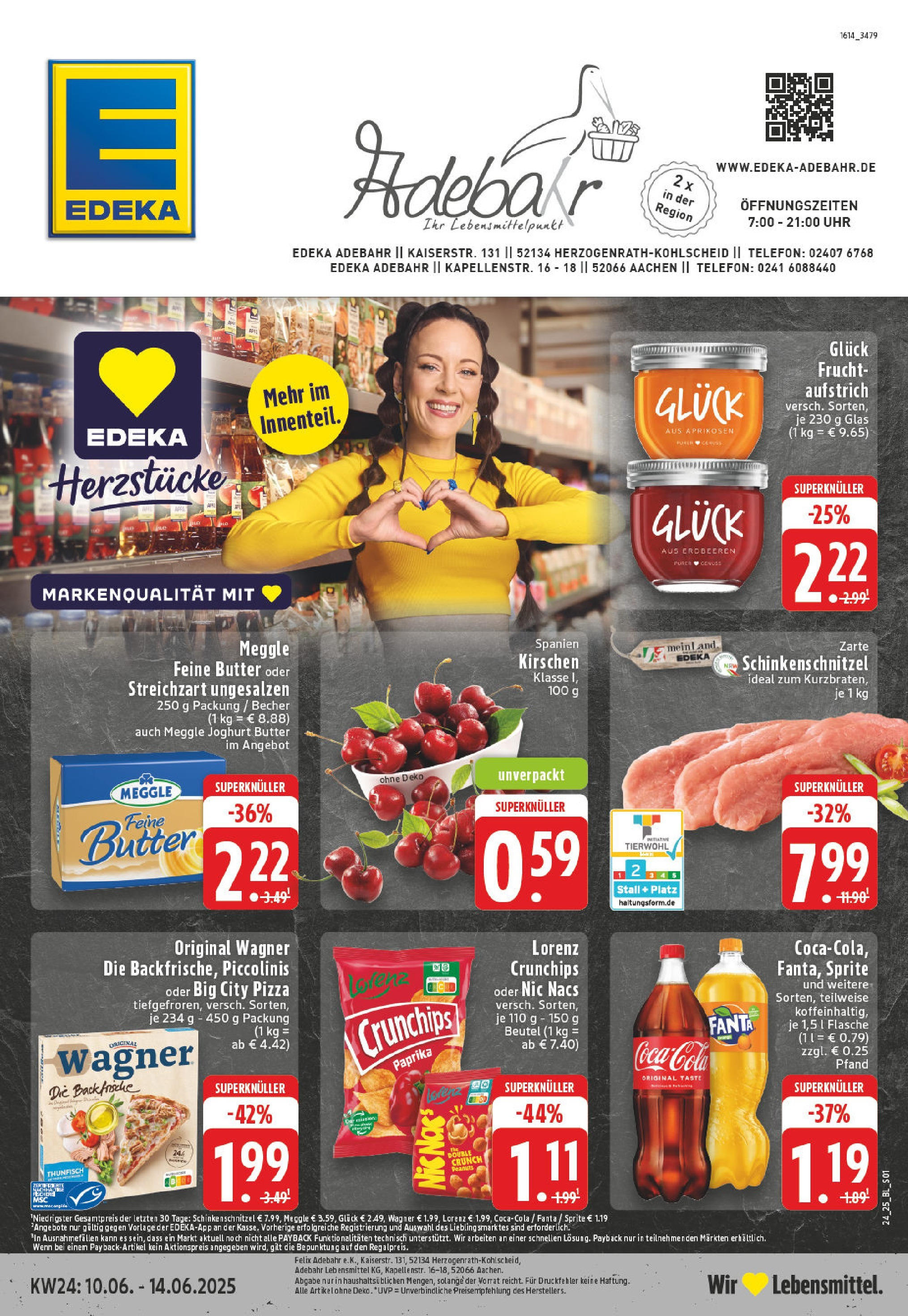 Edeka prospekt Aachen	 (ab 08.06.2025) » Angebote Online | Seite: 1 | Produkte: Pizza, Chips, Telefon, Uhr