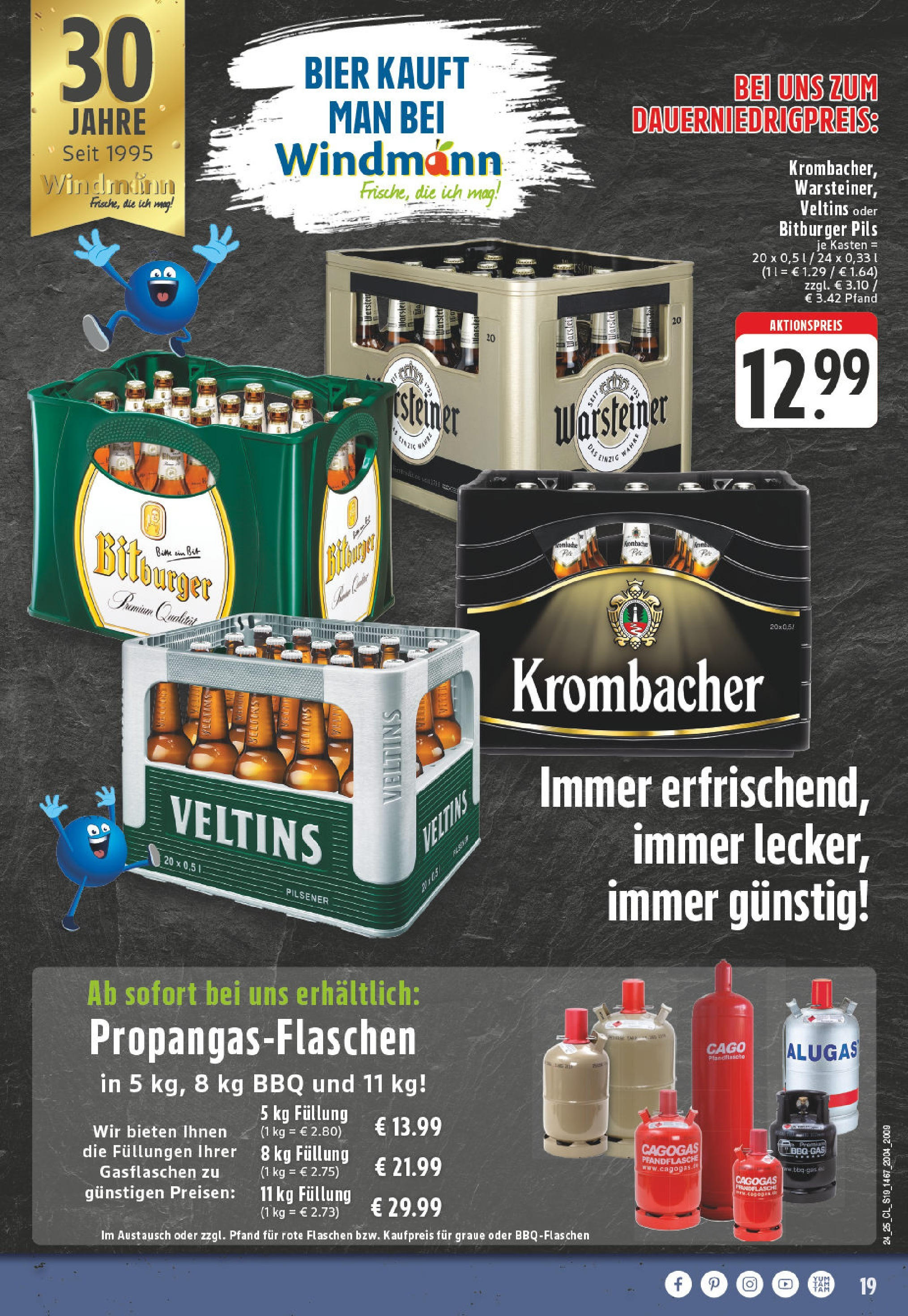 Edeka prospekt Paderborn - Wewer	 (ab 08.06.2025) » Angebote Online | Seite: 19 | Produkte: Bitburger, Bier, Pils, Krombacher