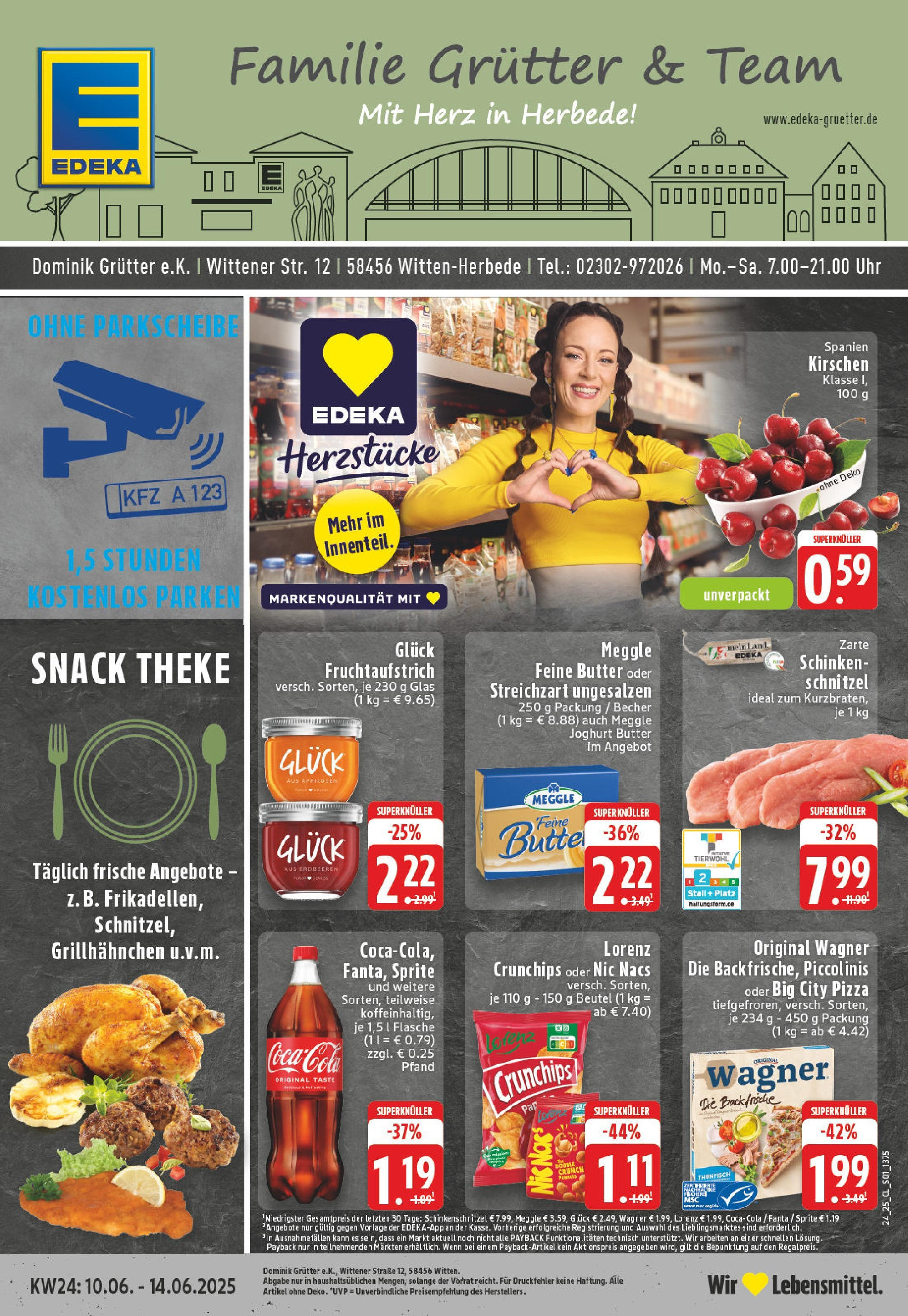 EDEKA Prospekt ab 08.06.2025 - Prospekt Witten-Herbede Online Vorschau von dem Prospekt des Geschäftes Edeka, gültig ab dem 08.06.2025