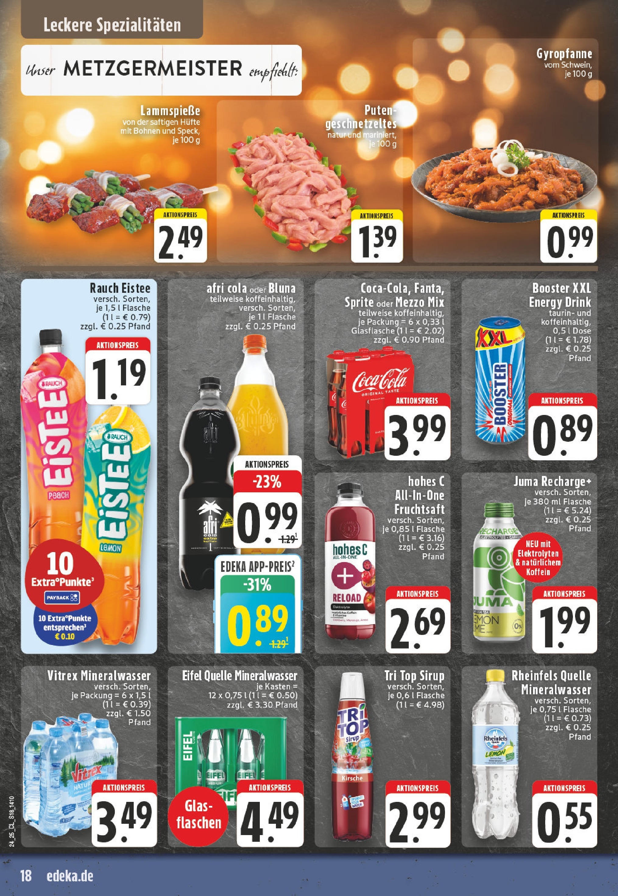 Edeka prospekt Ransbach-Baumbach	 (ab 08.06.2025) » Angebote Online | Seite: 18 | Produkte: Sprite, Energy, Mineralwasser, Fruchtsaft