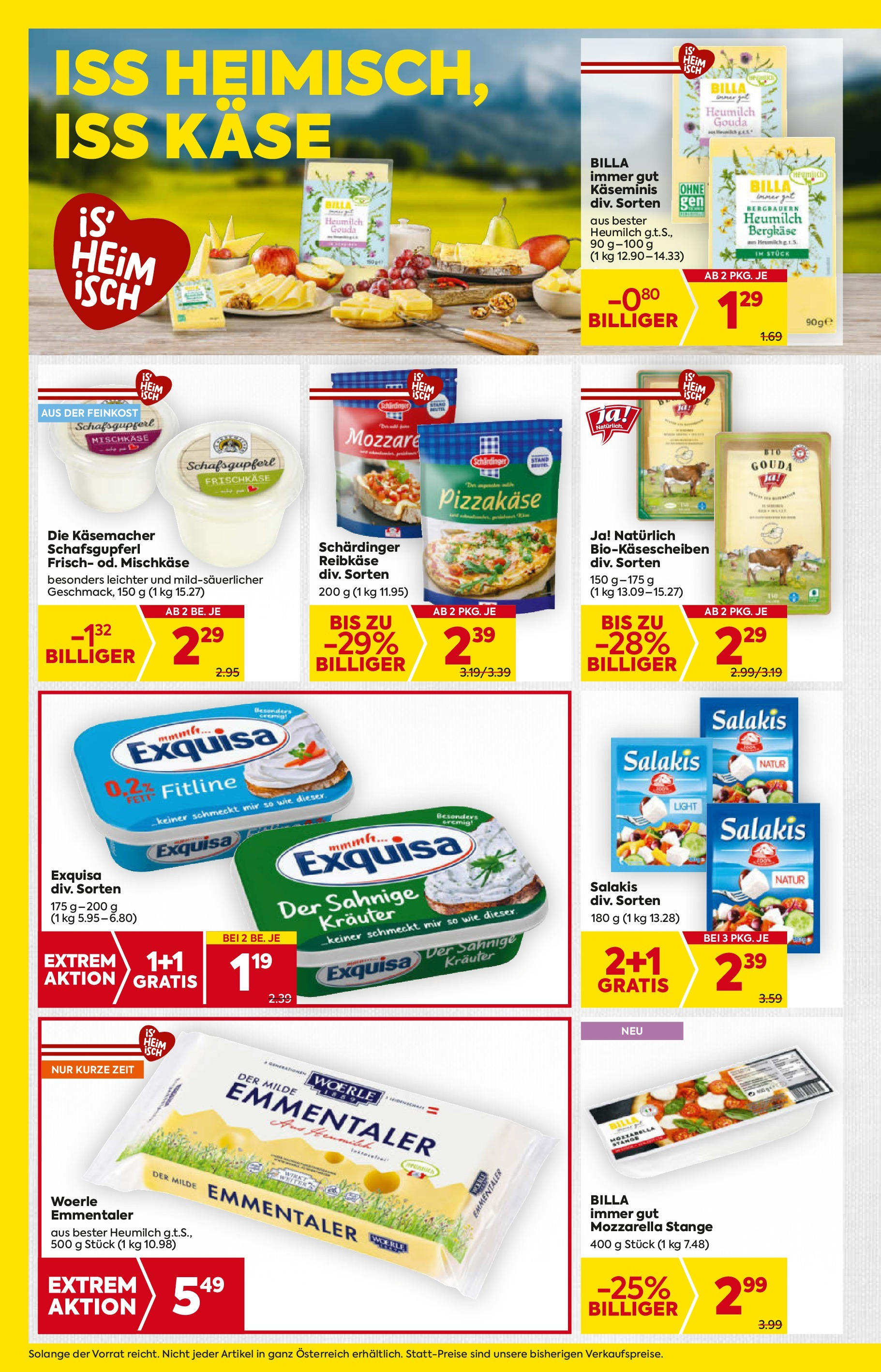 Billa - BILLA: Flugblatt gültig bei BILLA & BILLA PLUS ab 11.06.2025 - Angebote, Prospekt | Seite: 8 | Produkte: Käse