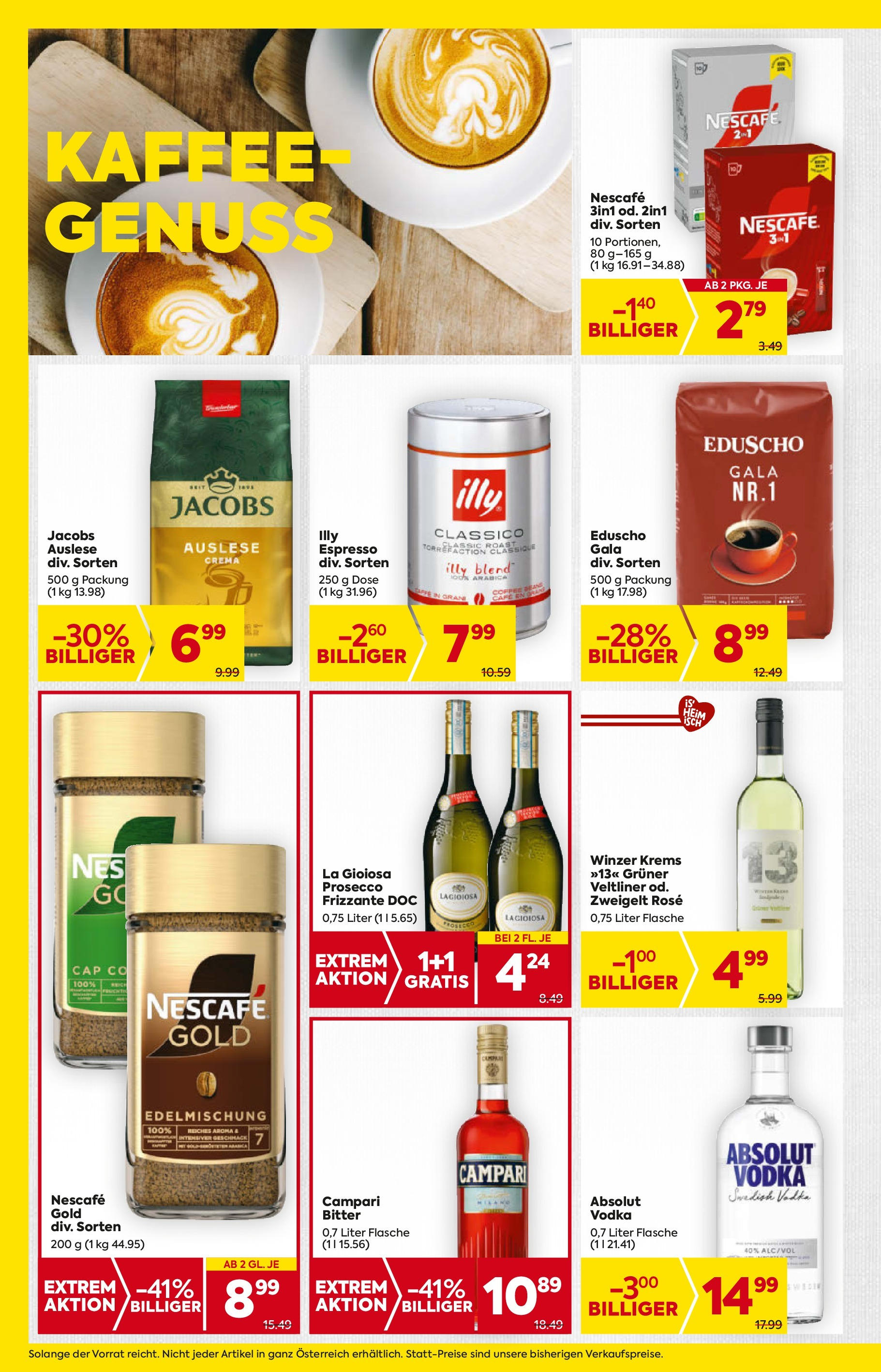 Billa - BILLA: Flugblatt gültig bei BILLA & BILLA PLUS ab 11.06.2025 - Angebote, Prospekt | Seite: 14 | Produkte: Nauriit, Kaffee