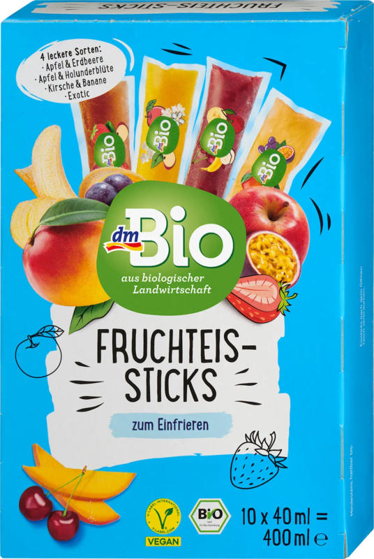 dmBio Fruchteis-Sticks