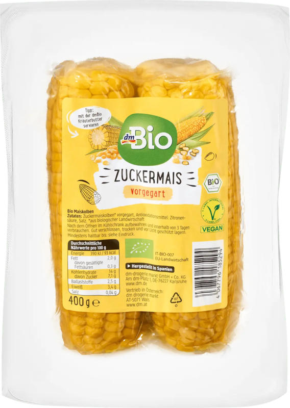 dmBio Zuckermais vorgegart