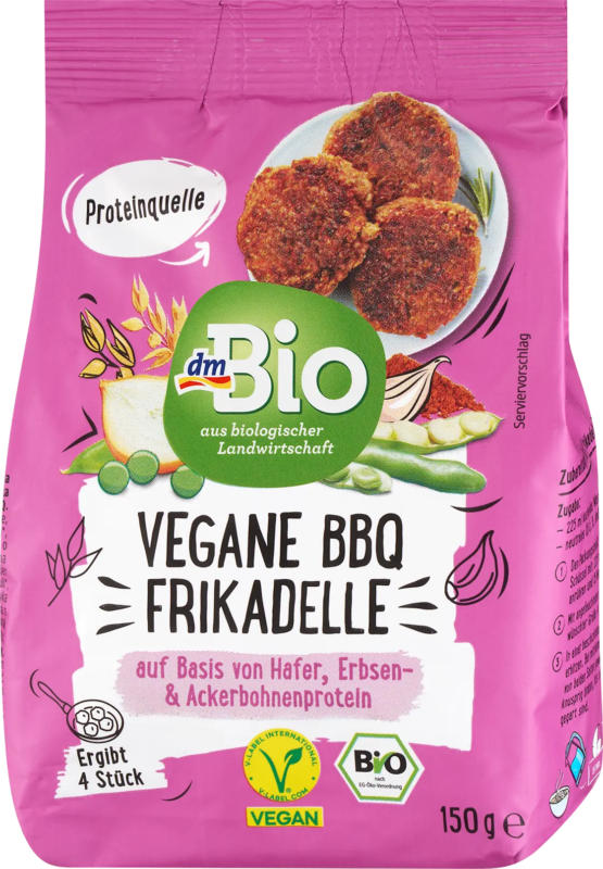 dmBio Vegane BBQ-Frikadelle