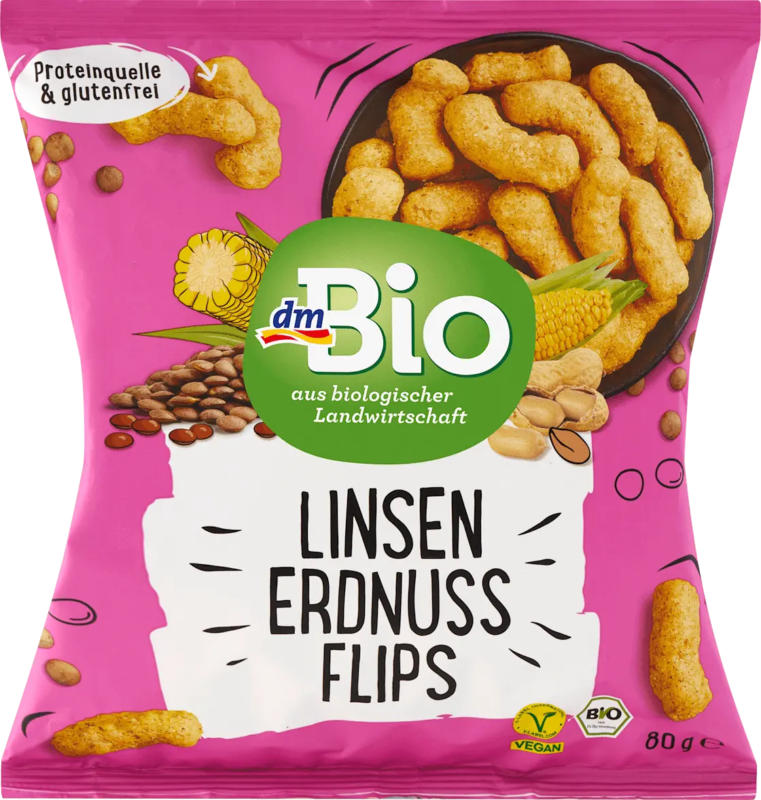 dmBio Linsenflips Erdnuss