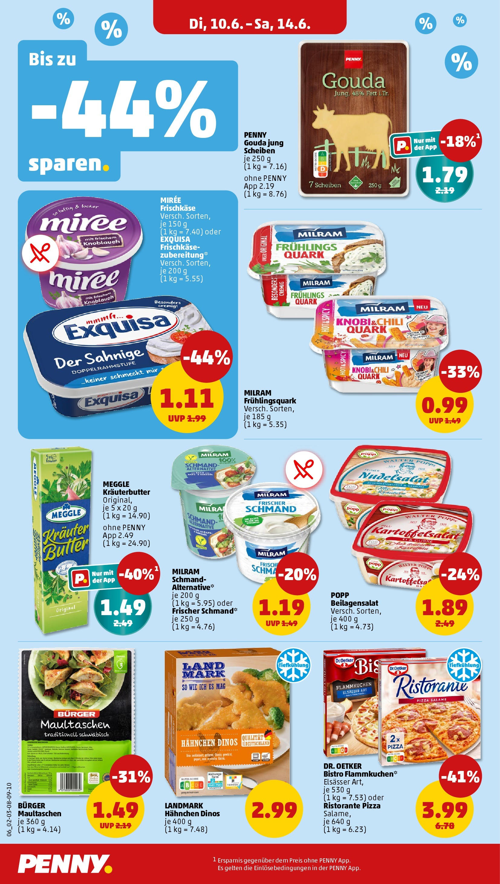 Penny prospekt Bremen (ab 10.06.2025) » Angebote Online | Seite: 8 | Produkte: Hahnchen, Kräuterbutter, Pizza, Frischkase