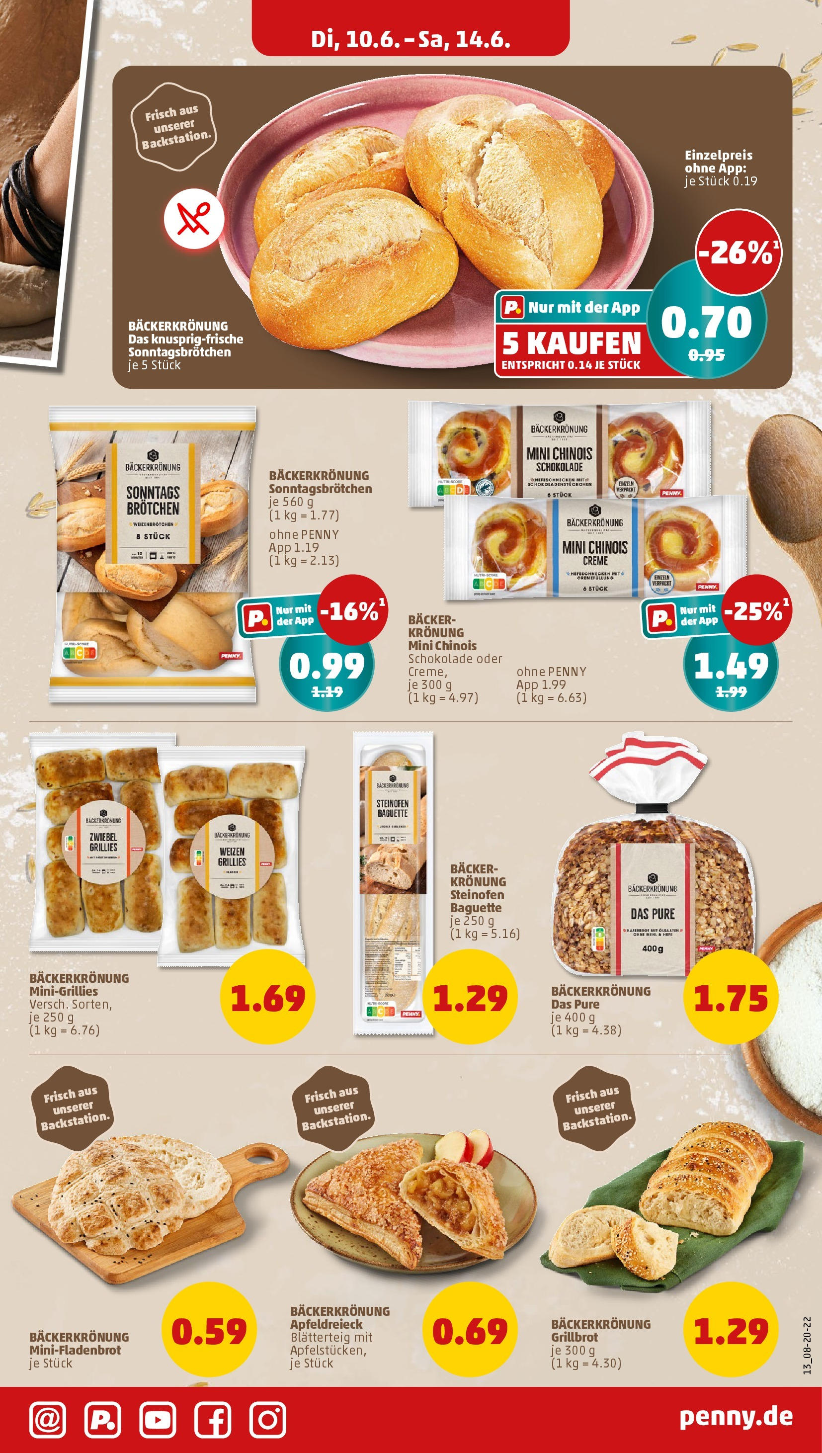 Penny prospekt Bremen (ab 10.06.2025) » Angebote Online | Seite: 15 | Produkte: Schokolade, Baguette