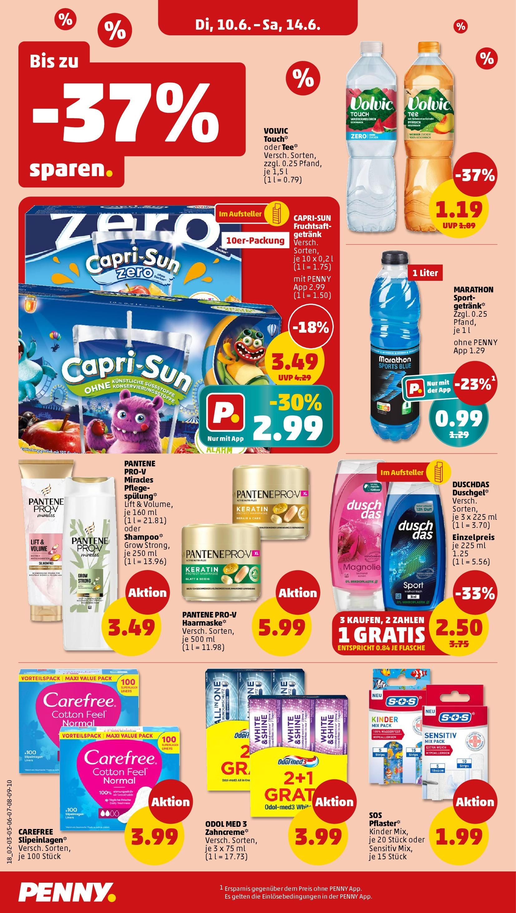 Penny prospekt Bremen (ab 10.06.2025) » Angebote Online | Seite: 20 | Produkte: Grat, Duschgel, Shower Gel, Volvic