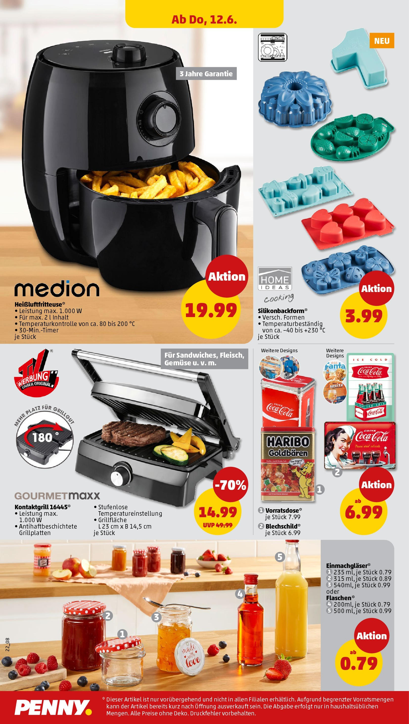 Penny prospekt Bremen (ab 10.06.2025) » Angebote Online | Seite: 24 | Produkte: Grill, Coca cola, Haribo, Gemüse