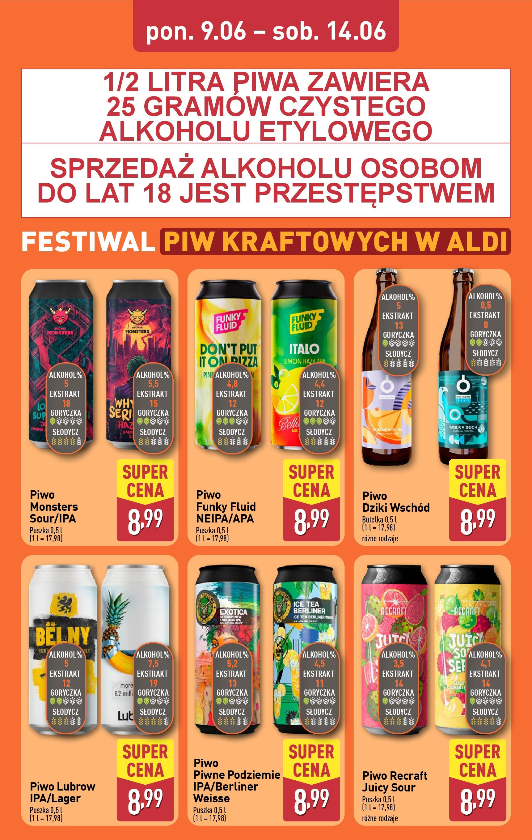 Aldi Gazetka - Promocja piwo od 09.06.2025 - Ulotka PDF, promocje | Strona: 2 | Produkty: Ice Tea, Piwo
