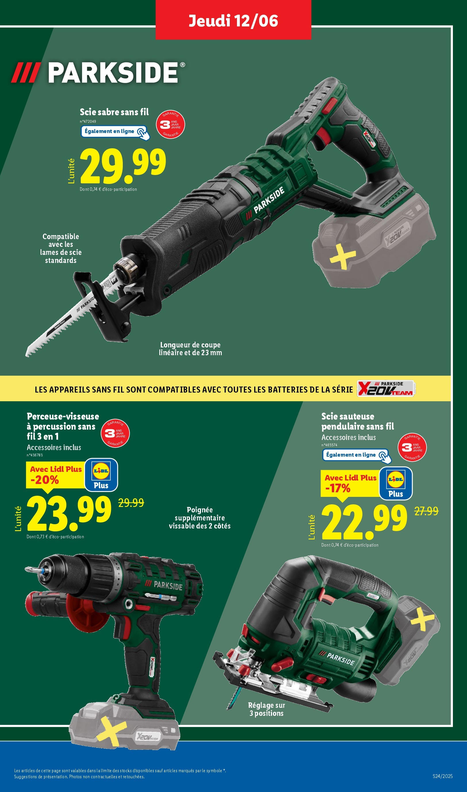 Catalogue LIDL du 12/06/2025 | Promo prospectus en ligne | Page: 35 | Produits: Scie sauteuse Catalogue LIDL du 12/06/2025 | Promo prospectus en ligne | Page: 35 | Produits: Scie sauteuse