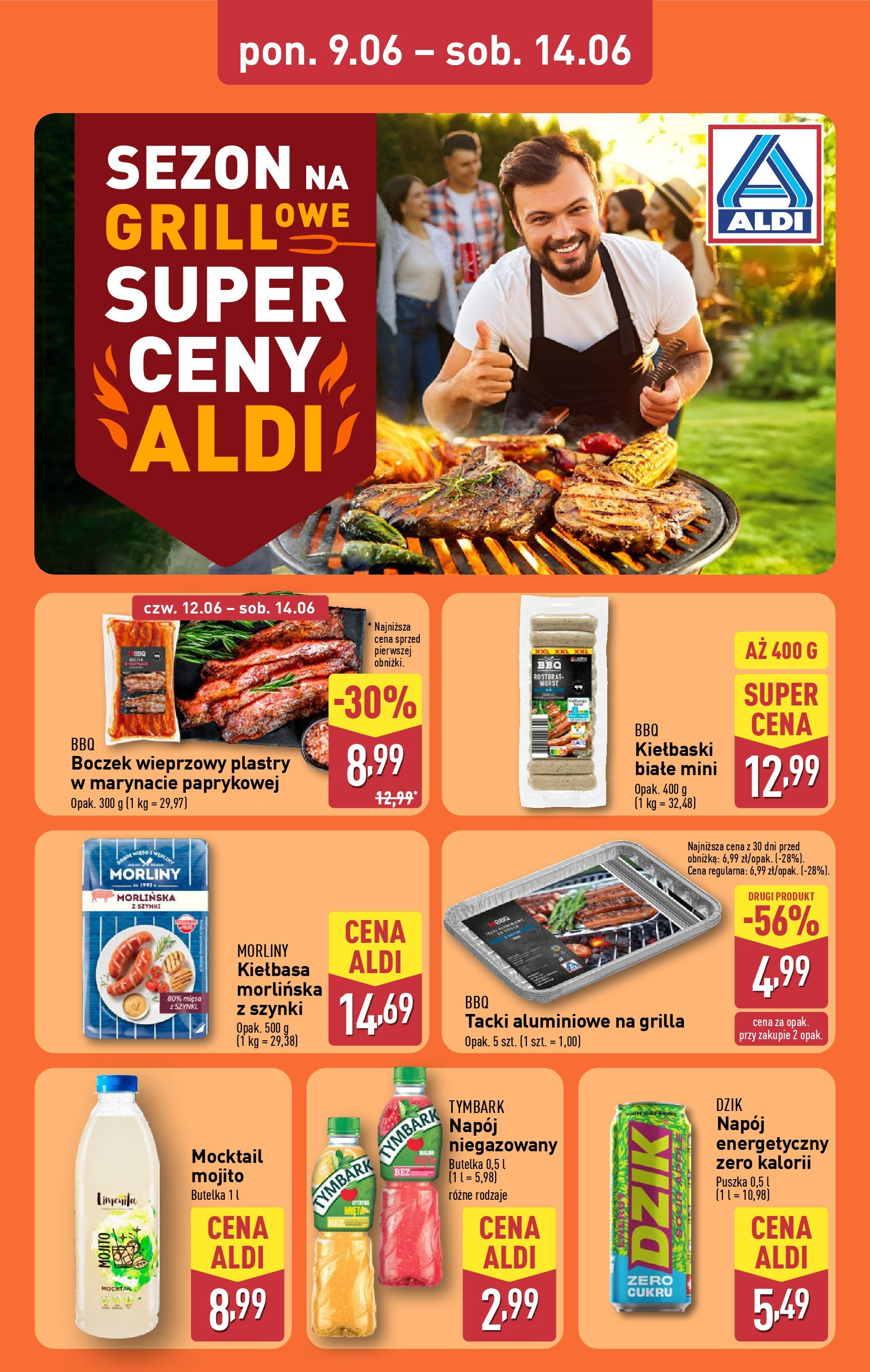 Aldi Gazetka - Okazje na weekend od 12.06.2025 - Ulotka PDF, promocje | Strona: 10 | Produkty: Kiełbasa, Boczek wieprzowy, Kiełbaski, Boczek