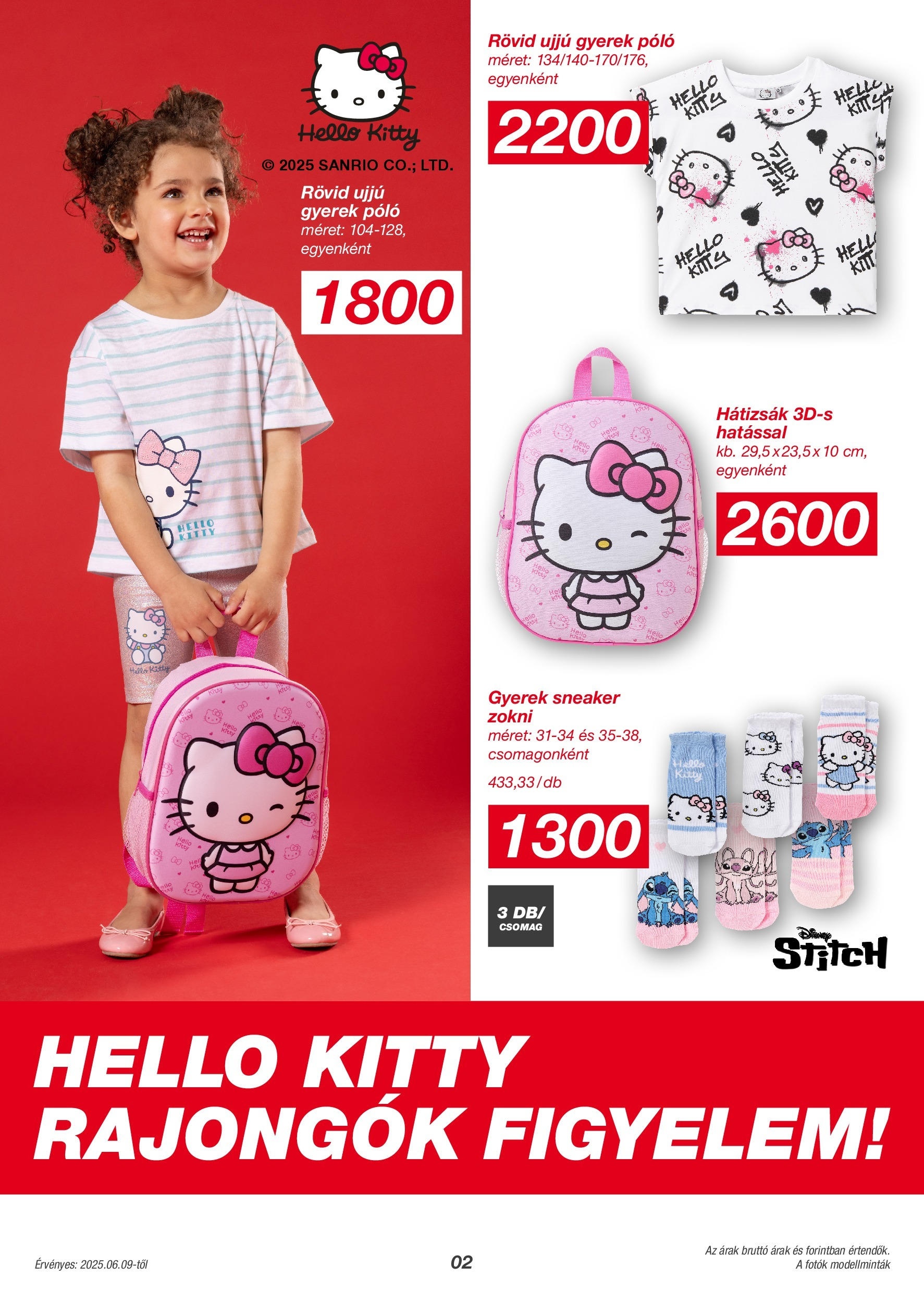 KiK Akciós újság - 2025.06.08. -tól/töl > akció, lapozható szórólap 🛍️ | Oldal: 2 | Termékek: Hátizsák, Zokni
